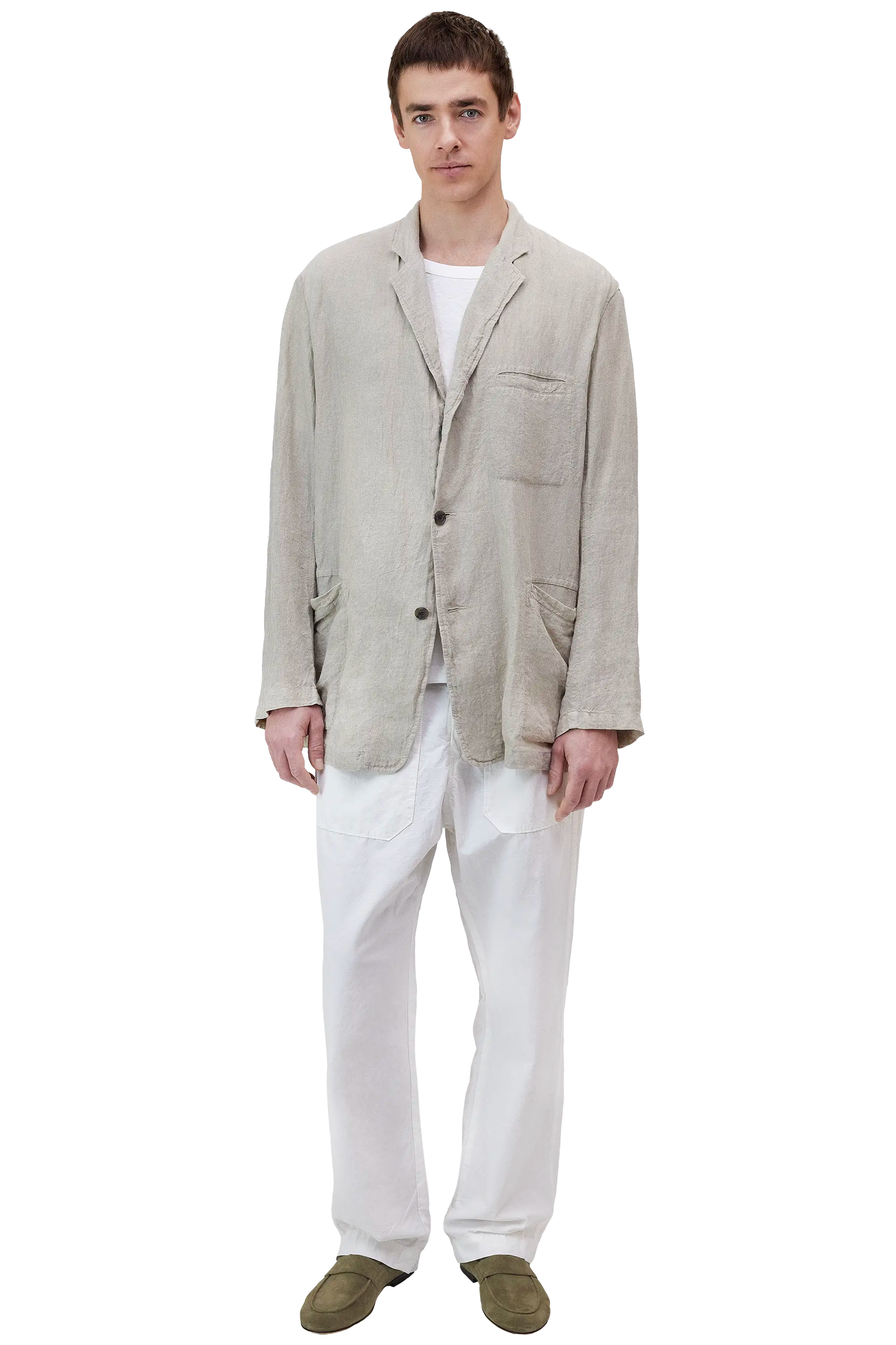 Organic Linen Coverall Jacket