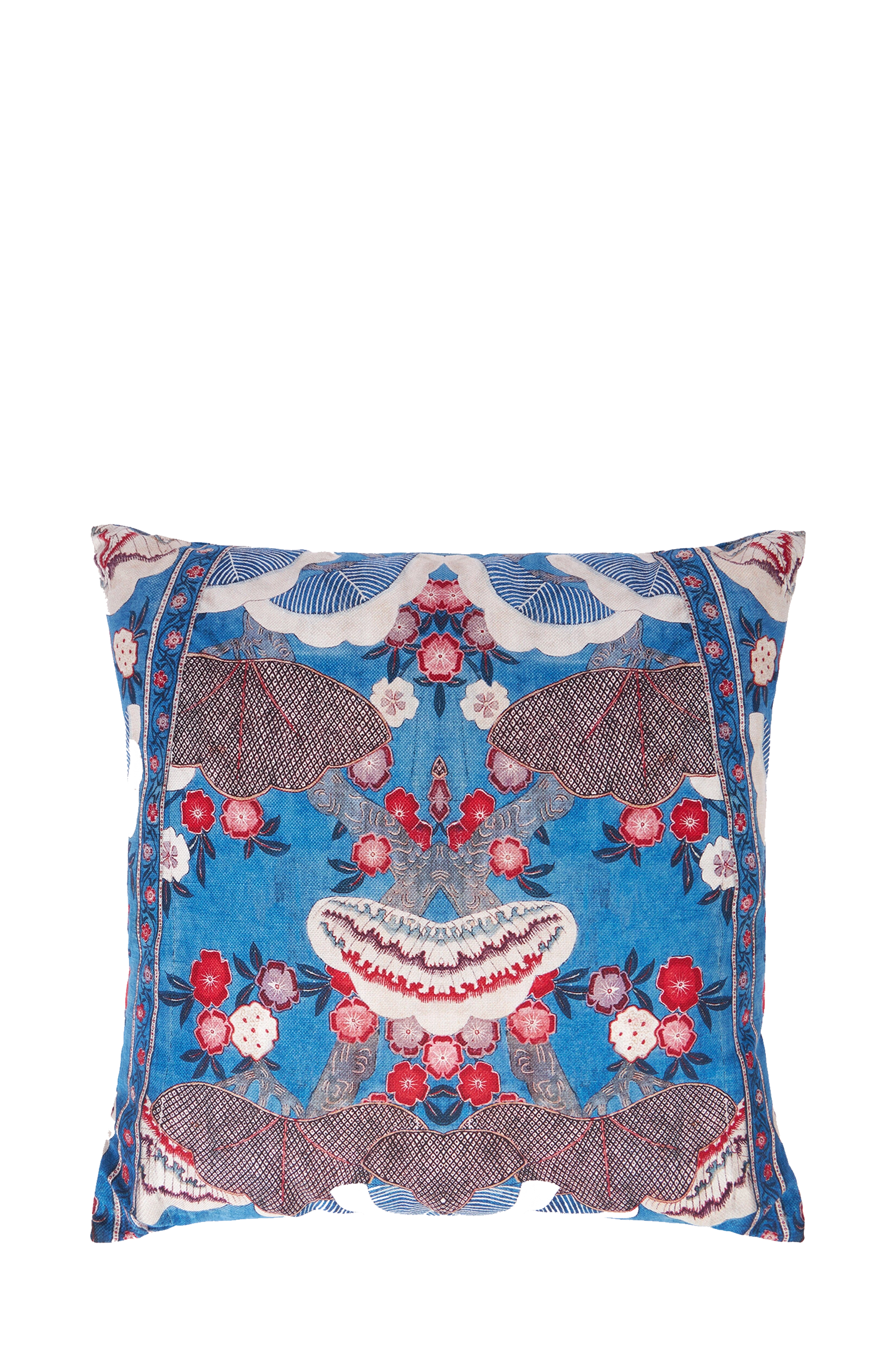 Blue Primula Cushion