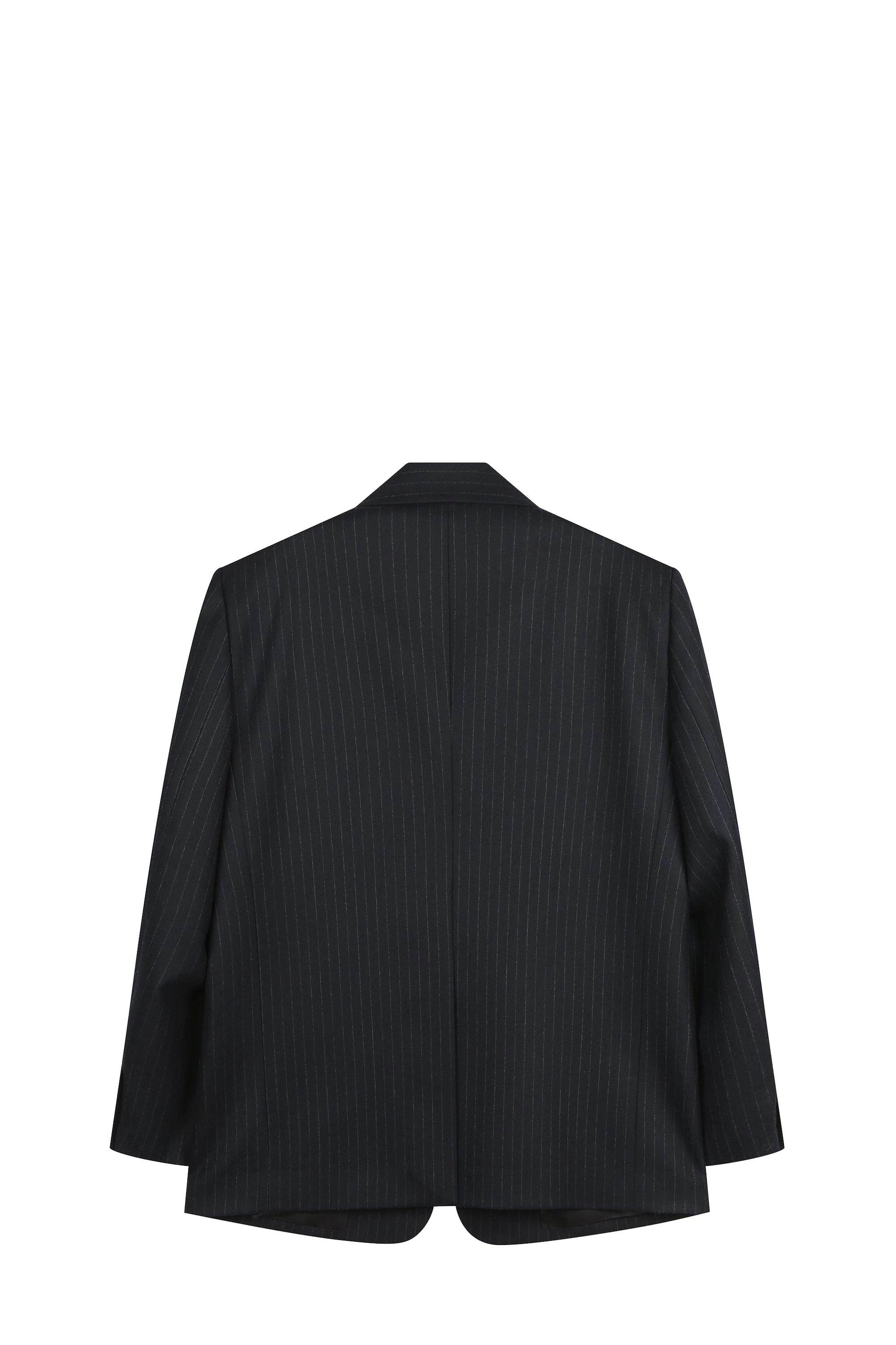 Wool Single Pinstripe Set-Up Jacket