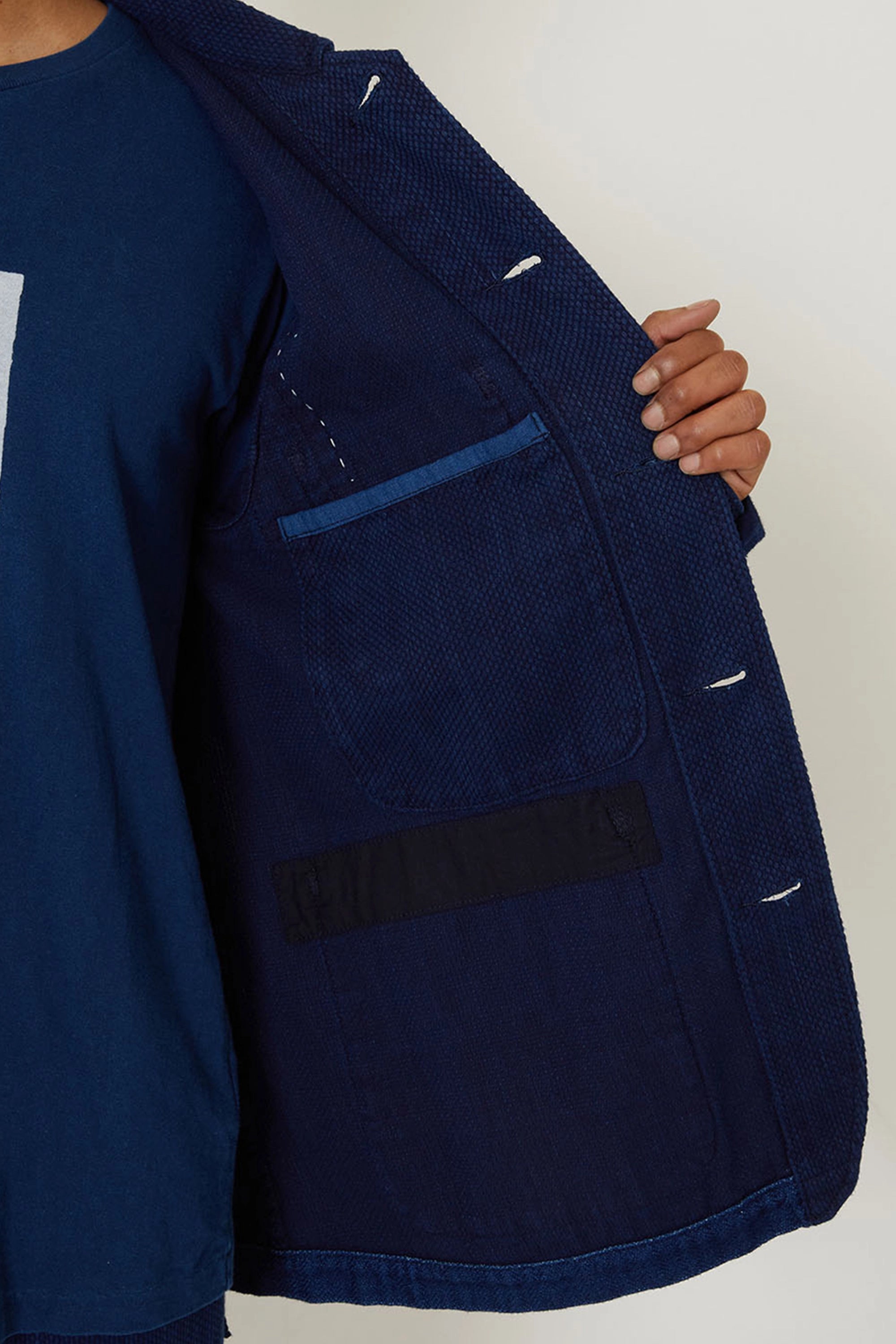 Kasezome Sashiko Nenrin Coverall Jacket
