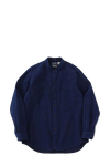 Kasezome Sashiko Stand Up Collar Ls Shirt 