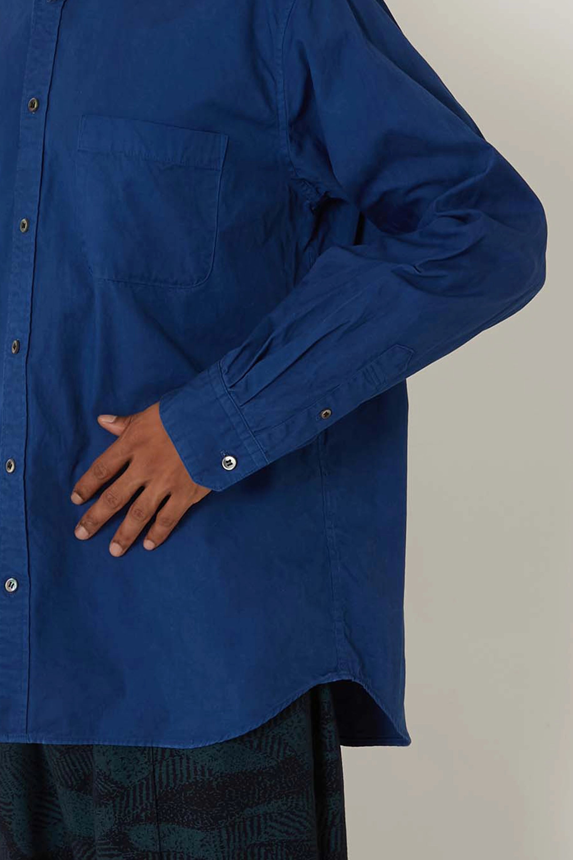 Pure Indigo Button Down Ls Shirt 