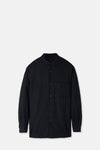 Navy Cashmere Silk  Shirt