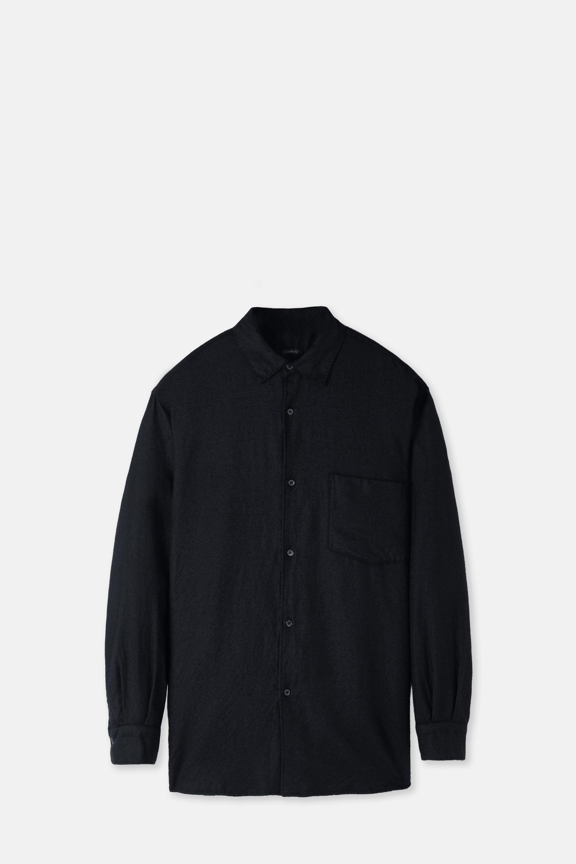 Navy Cashmere Silk  Shirt