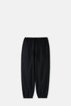 Navy Cashmere Silk Drawstring Pants