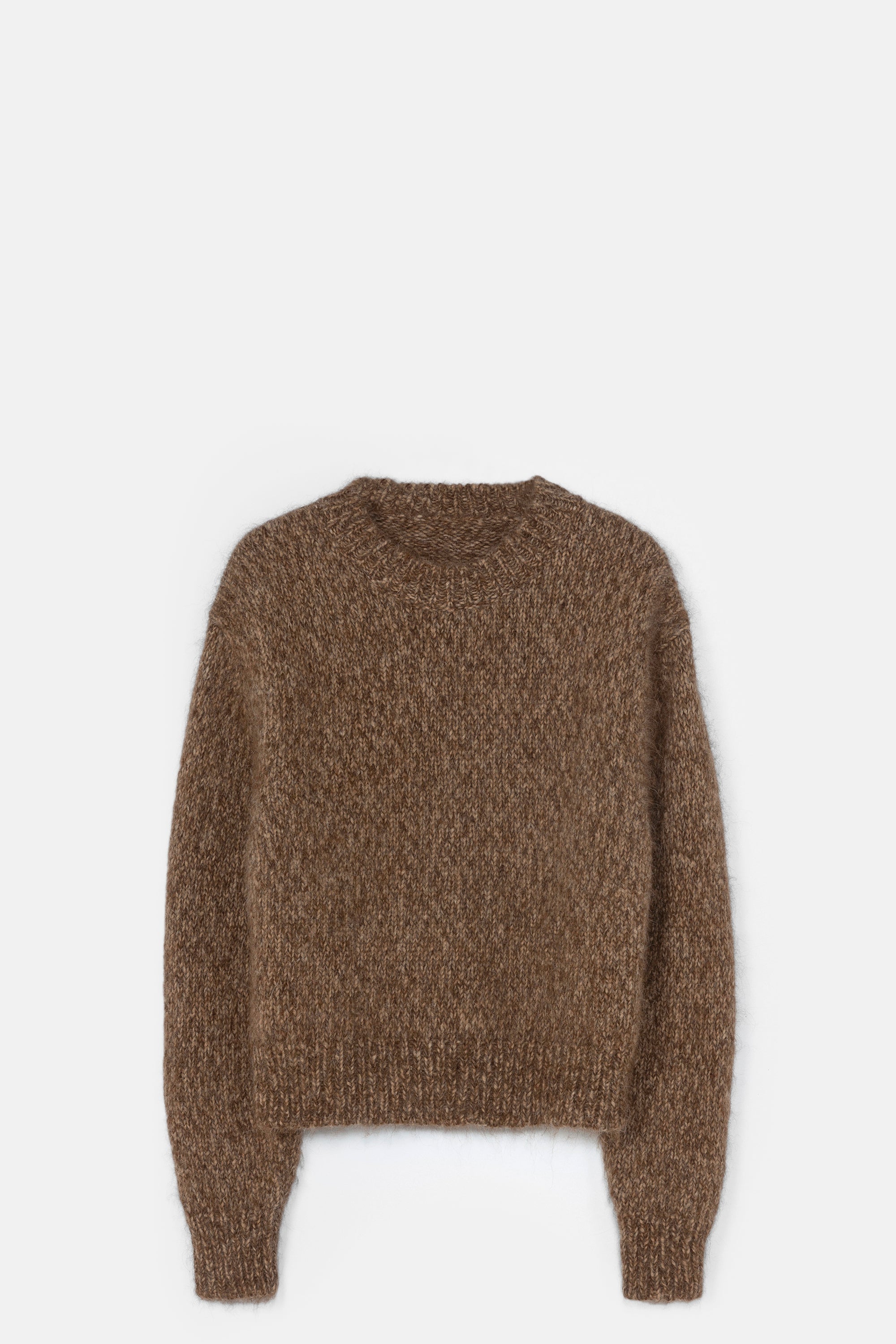 Brown Melange Chunky Sweater
