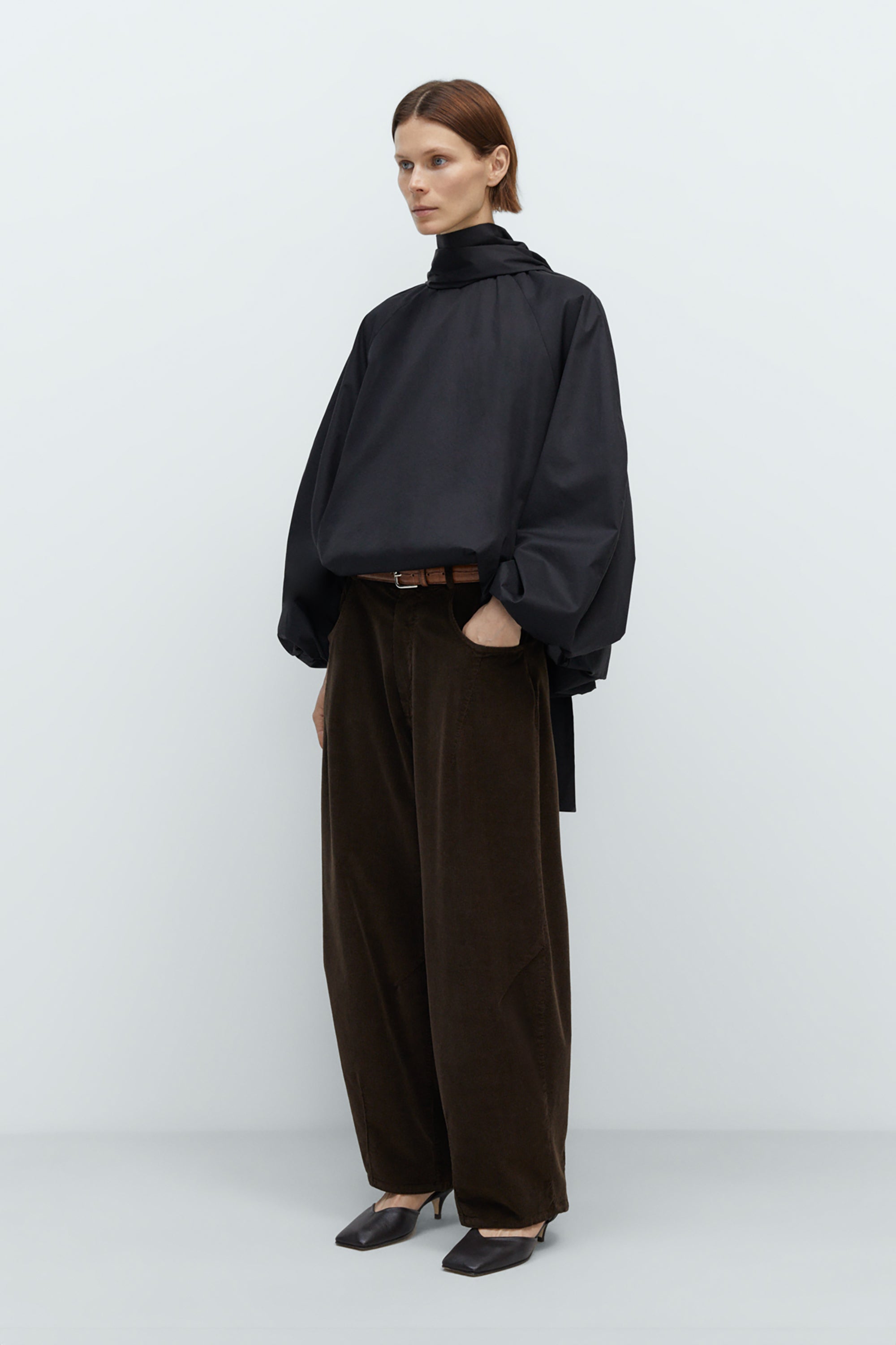 Brown Corduroy Baggy Pants