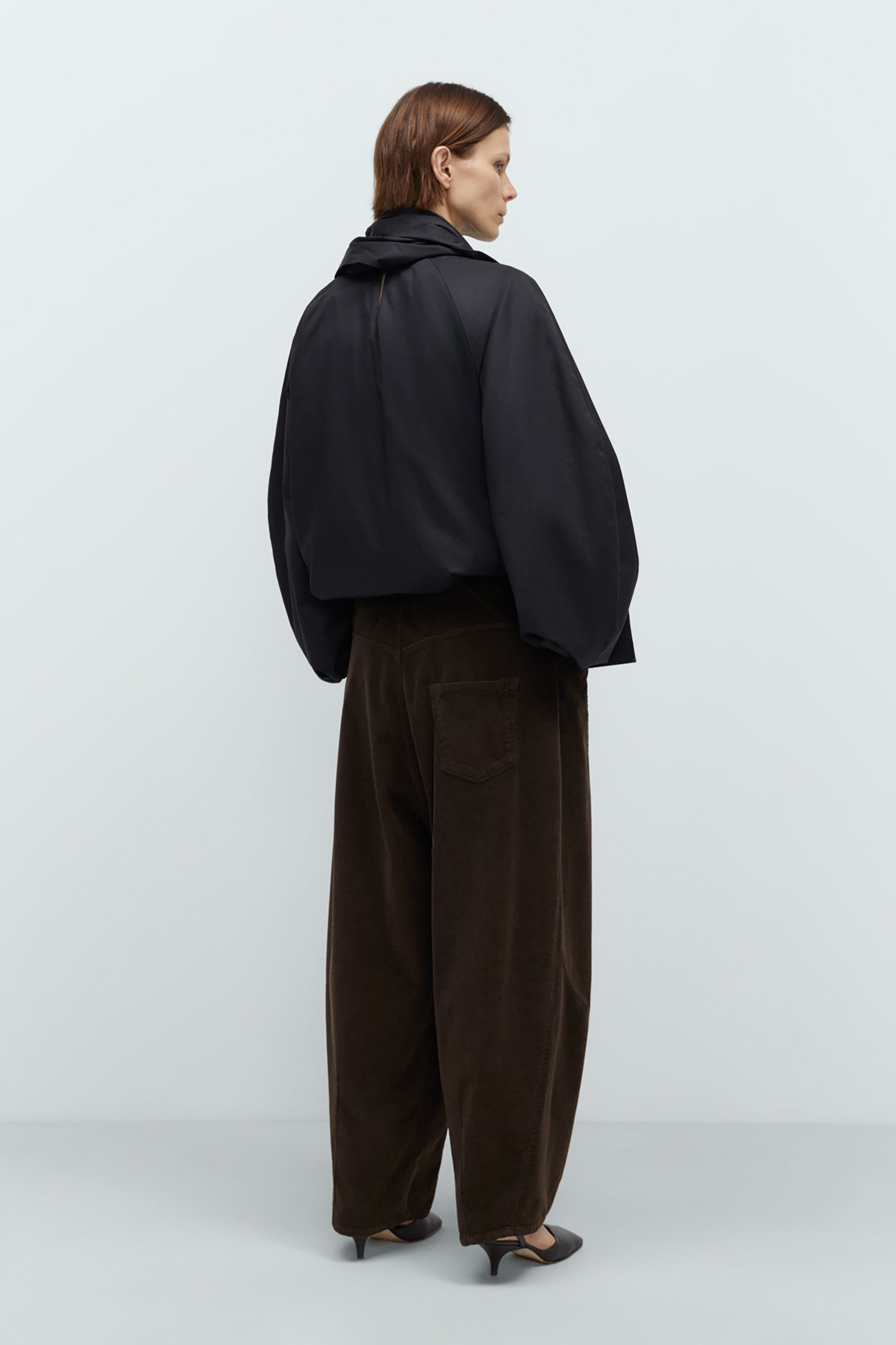Brown Corduroy Baggy Pants