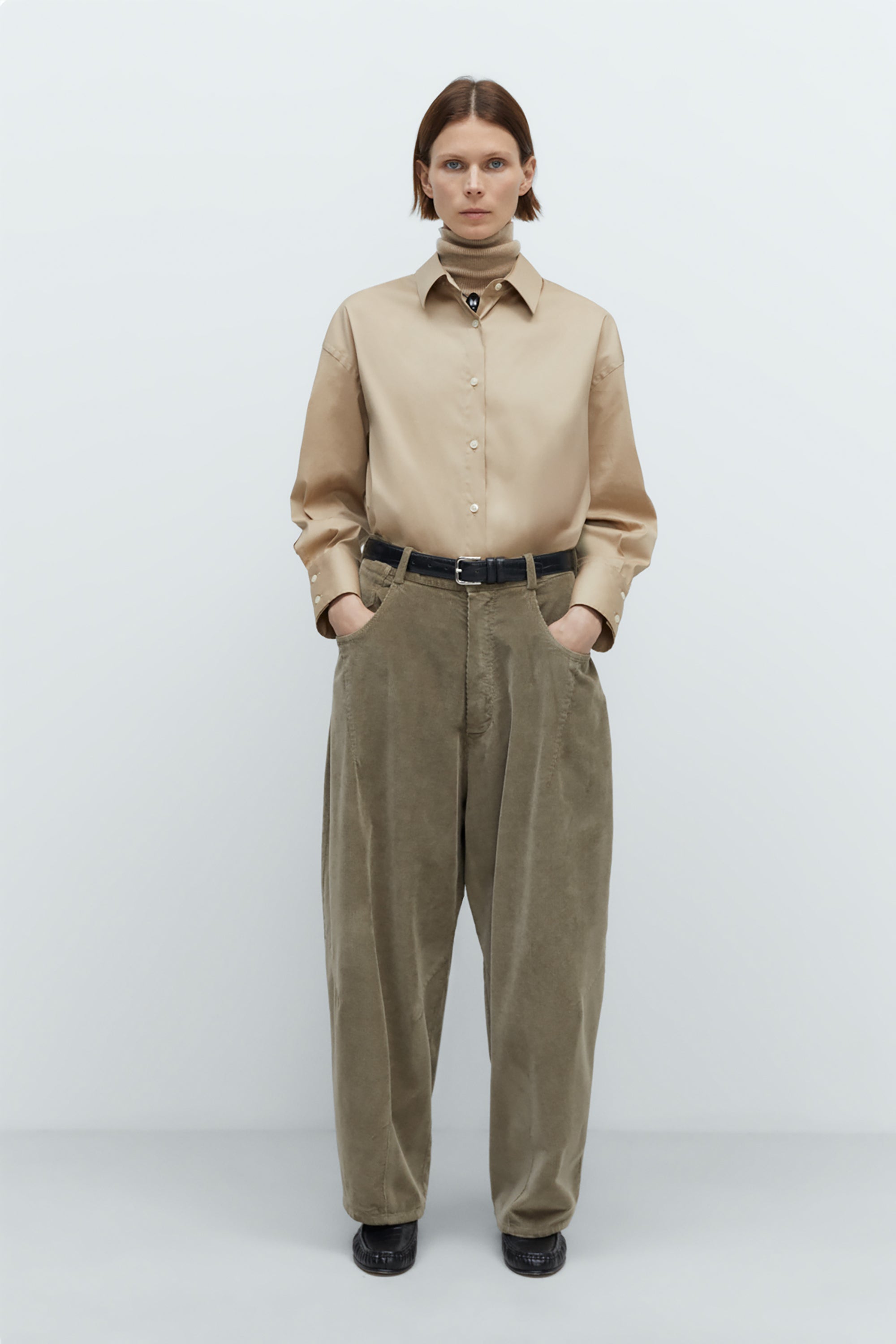 Sage Corduroy Baggy Pants
