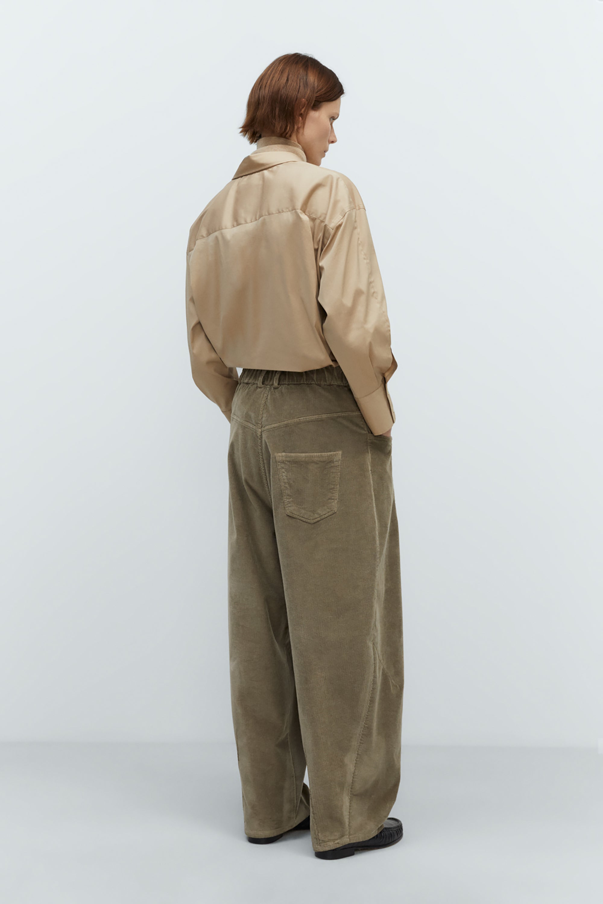 Sage Corduroy Baggy Pants