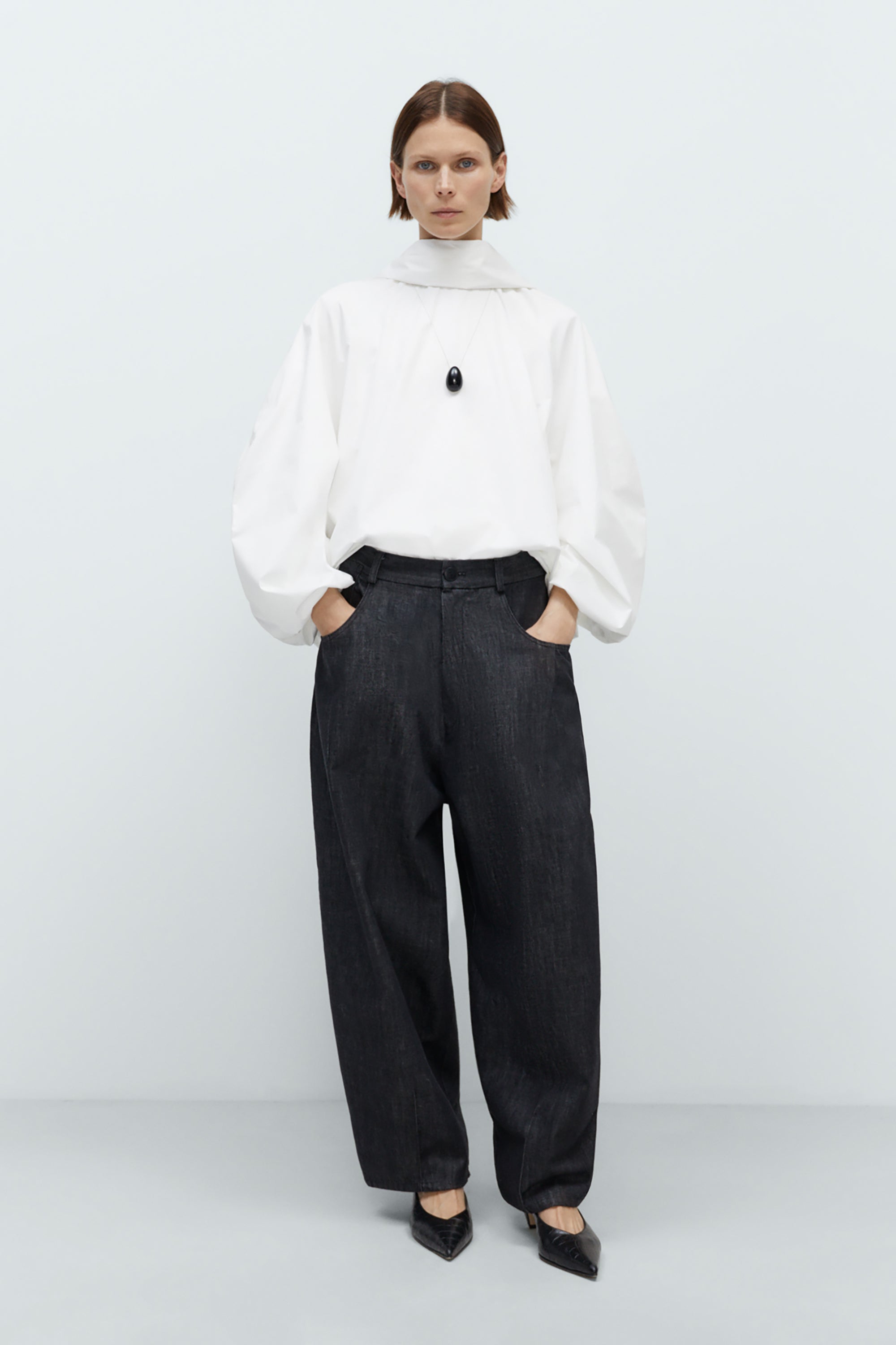 Black Denim Baggy Pants