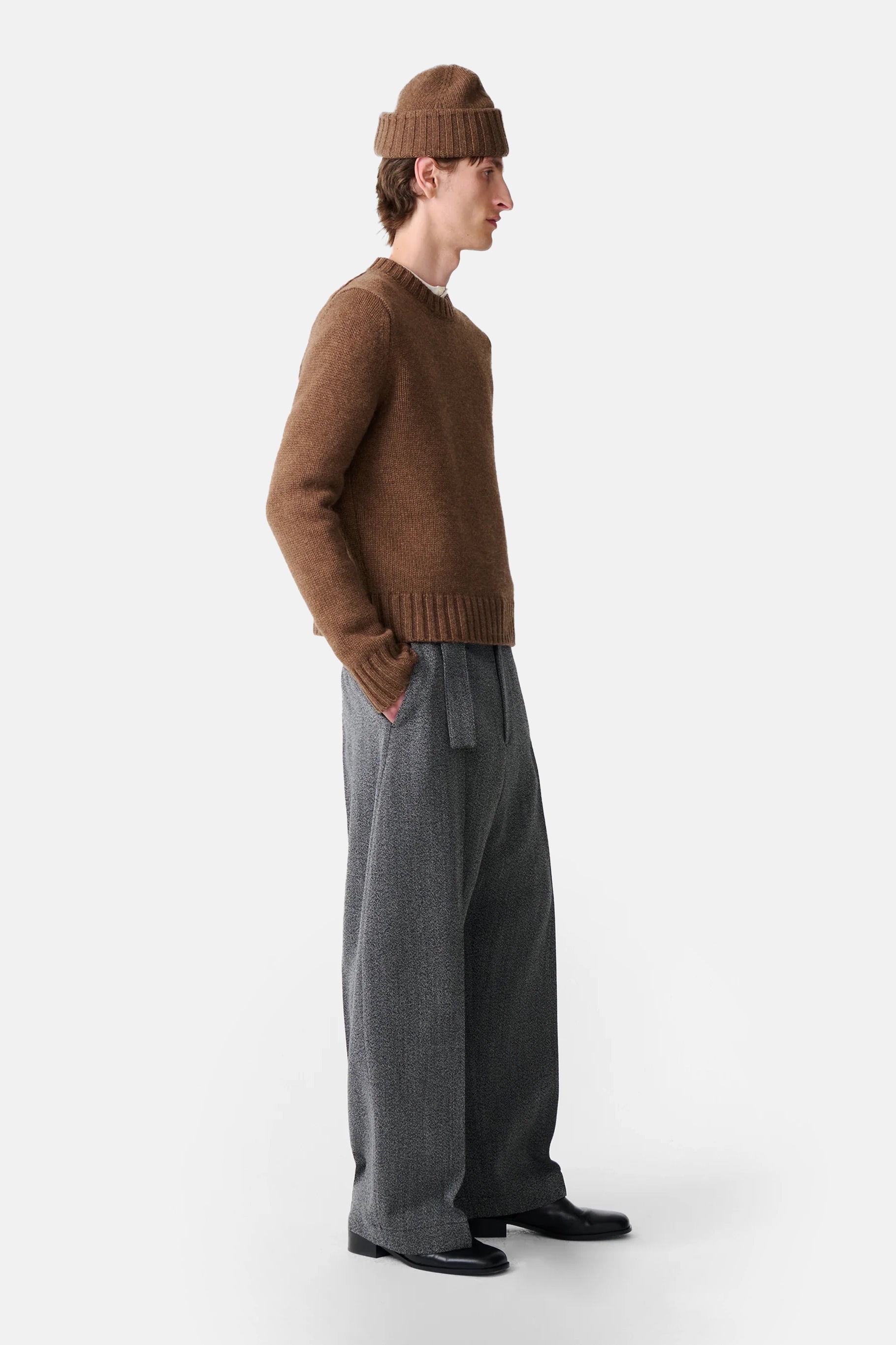 Caramel Cree Knit Crewneck