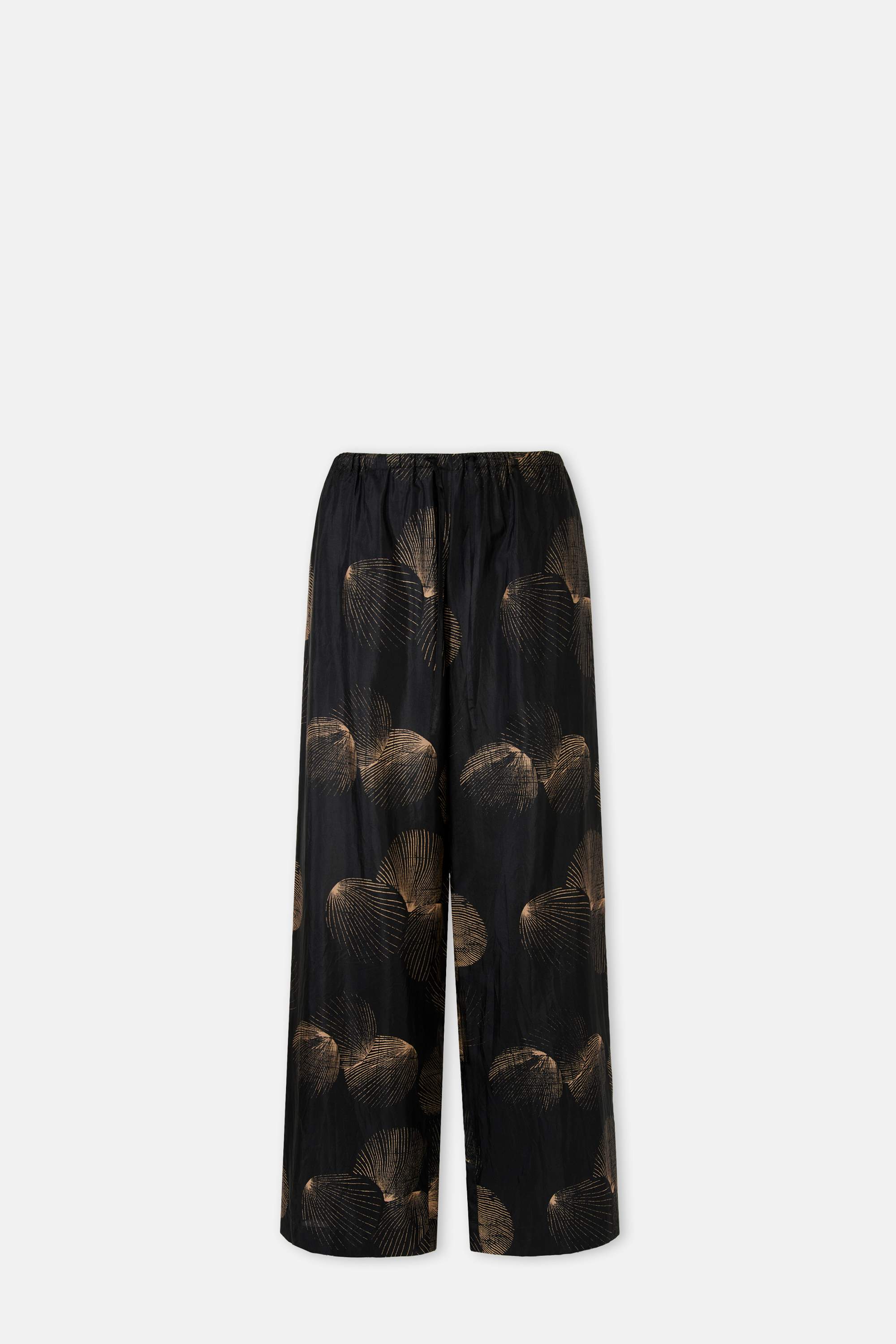 Silk Shell Wide Pants