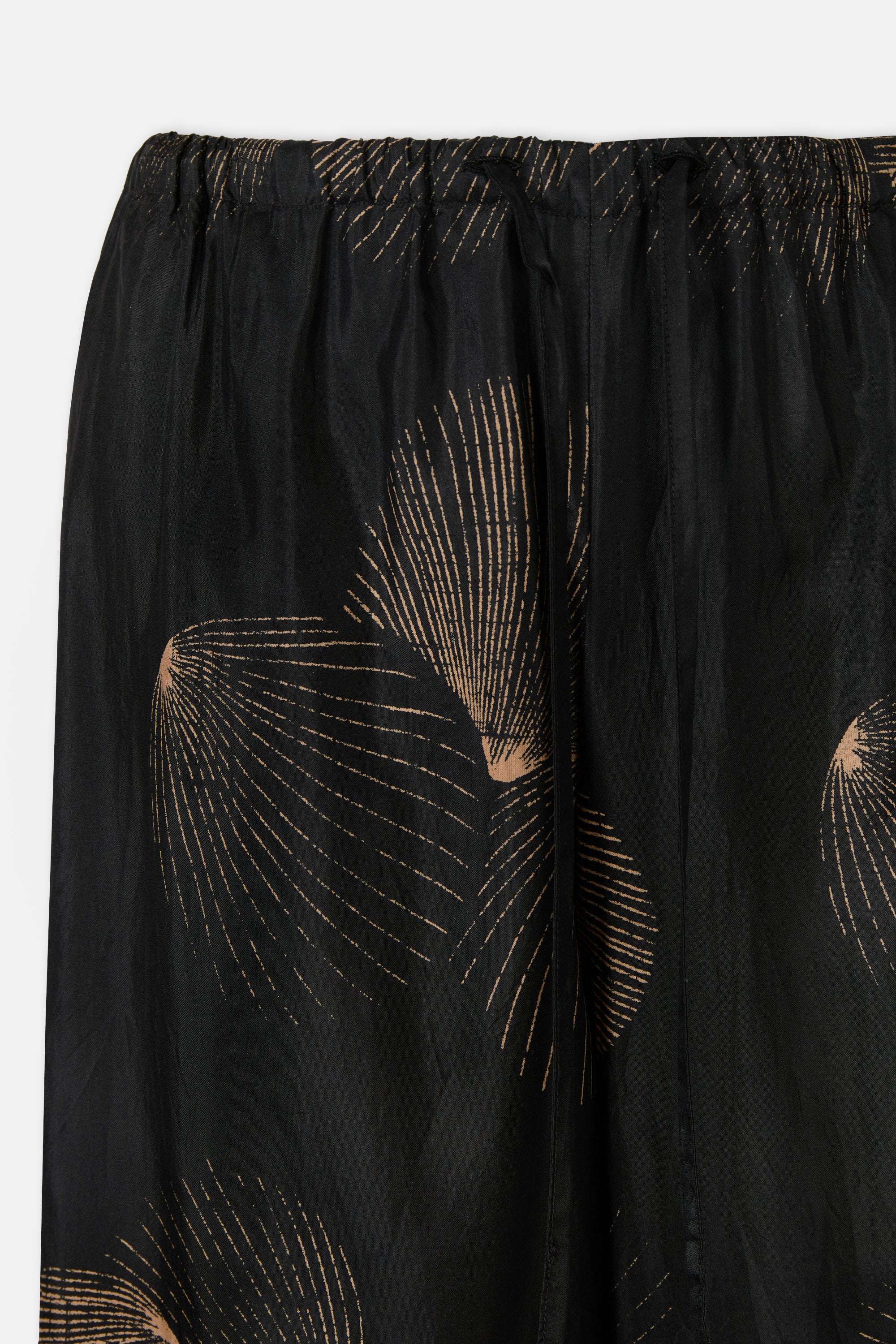 Silk Shell Wide Pants