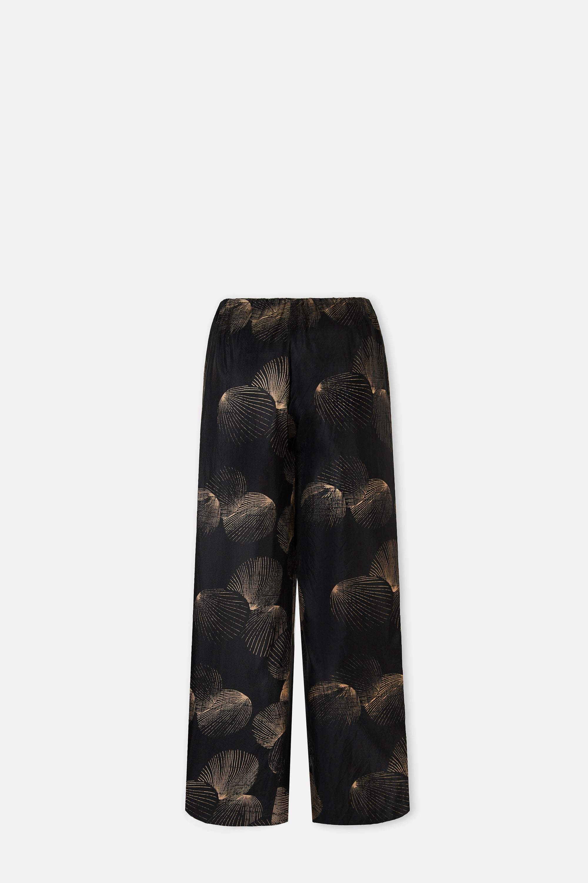 Silk Shell Wide Pants
