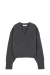 Compact Knitted V Neck Jumper