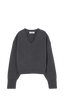 Compact Knitted V Neck Jumper