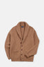 Camel Lambswool Shawl Collar Cardigan