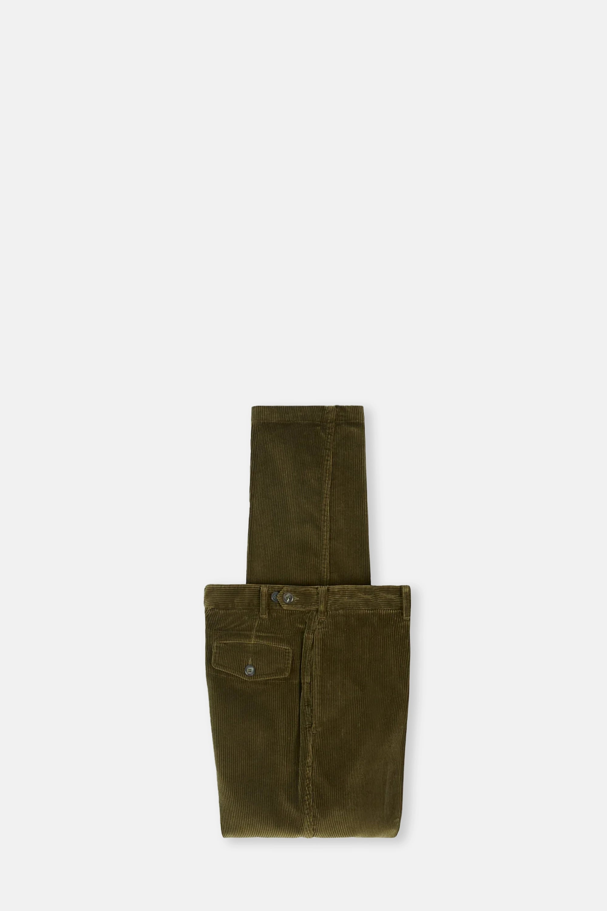 Olive Cotton Corduroy Games Trousers