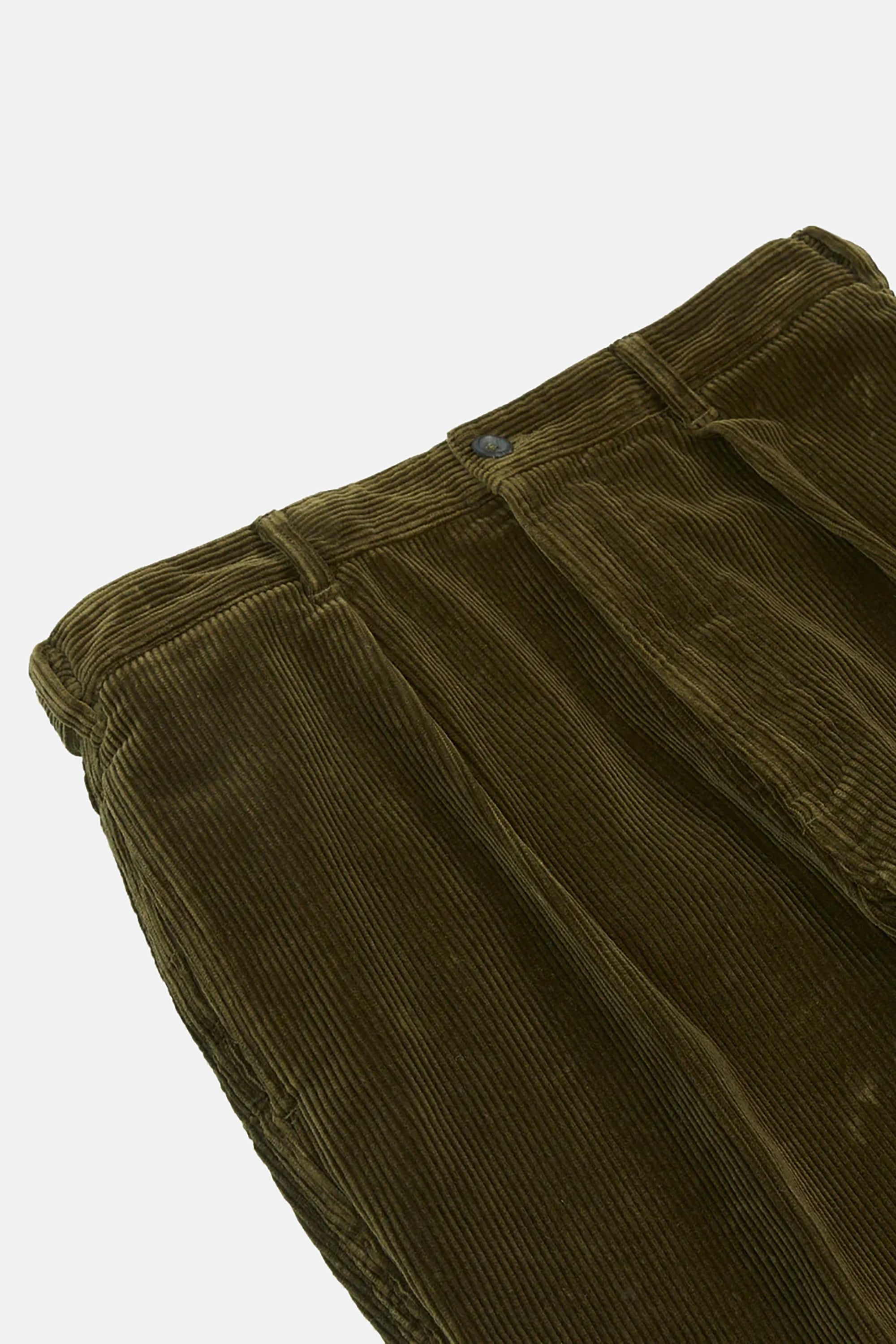 Olive Cotton Corduroy Games Trousers