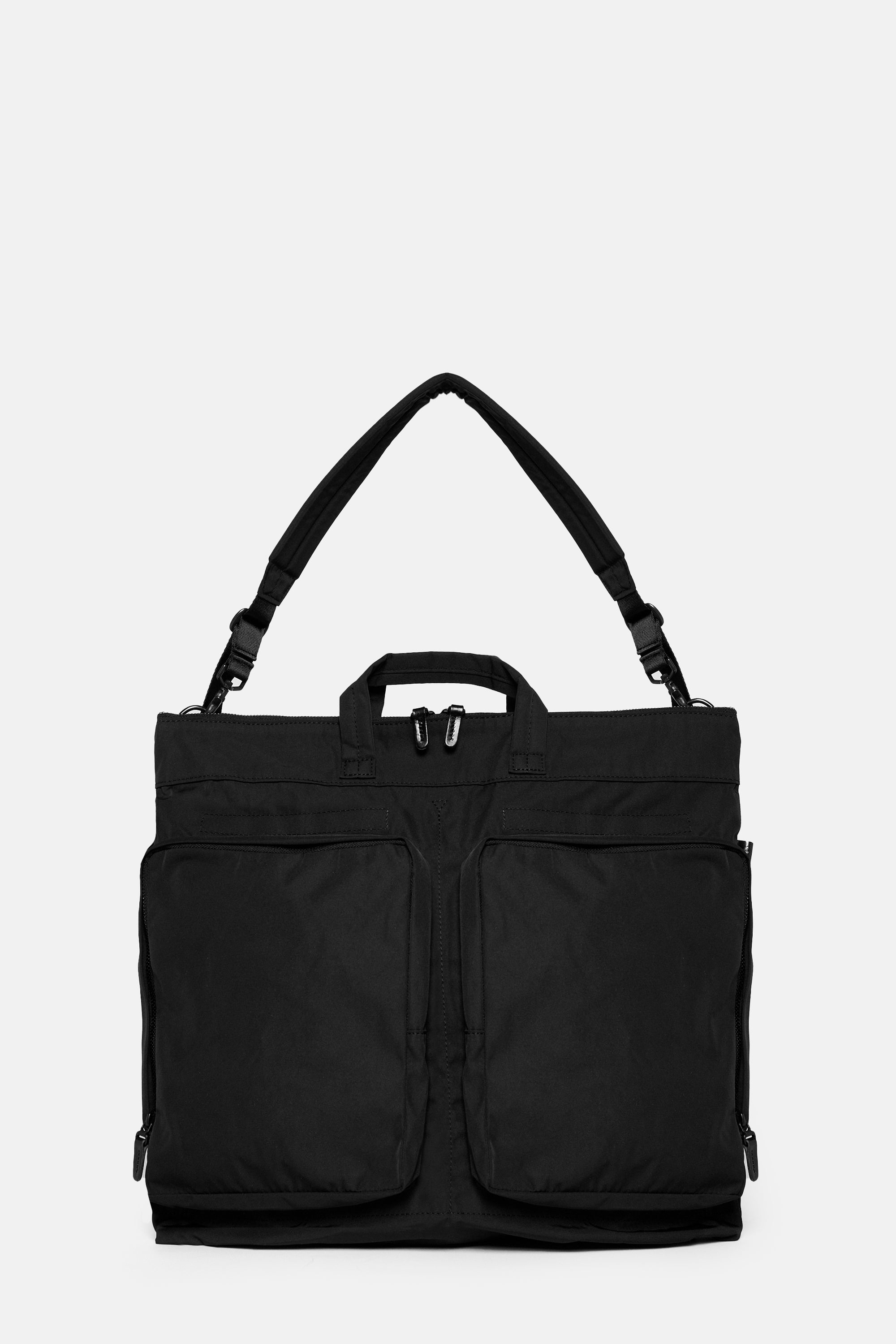 Black Gabardine Helmetbag