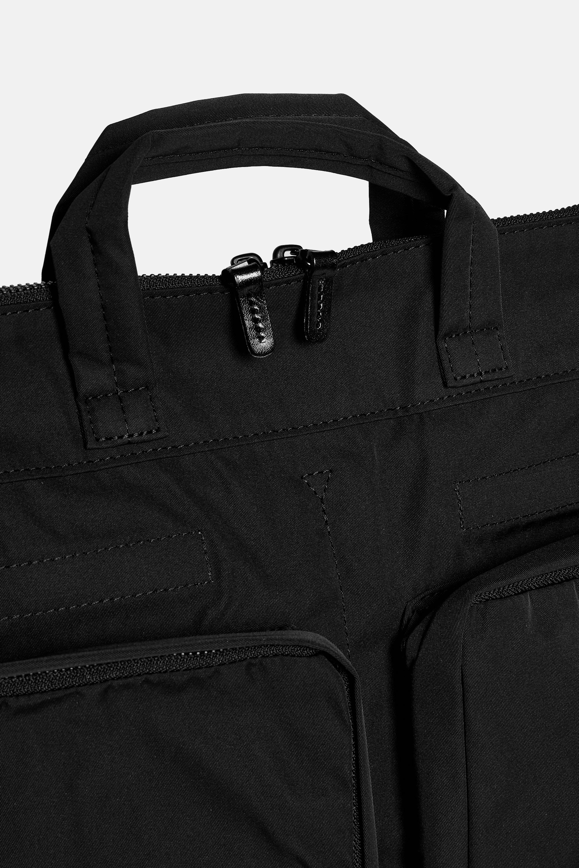Black Gabardine Helmetbag