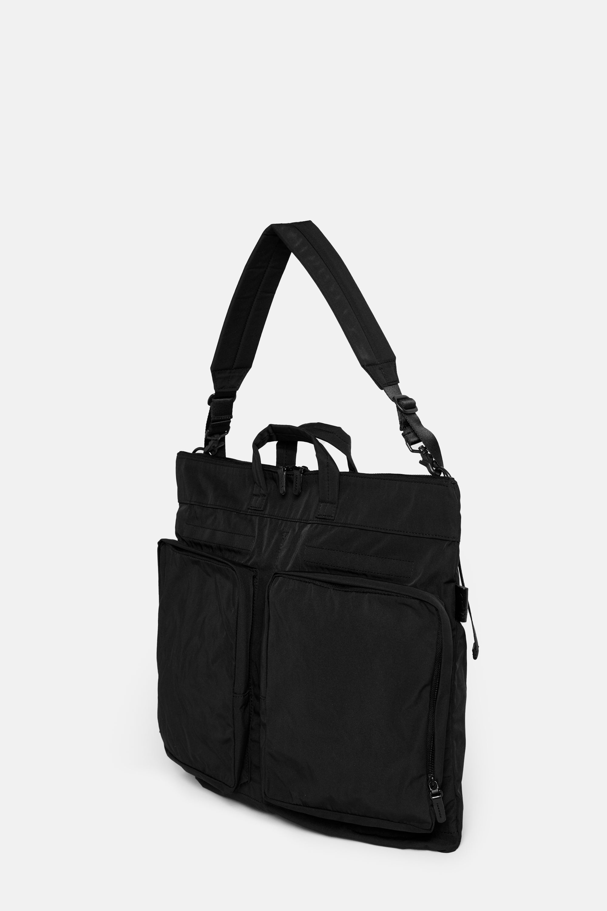 Black Gabardine Helmetbag