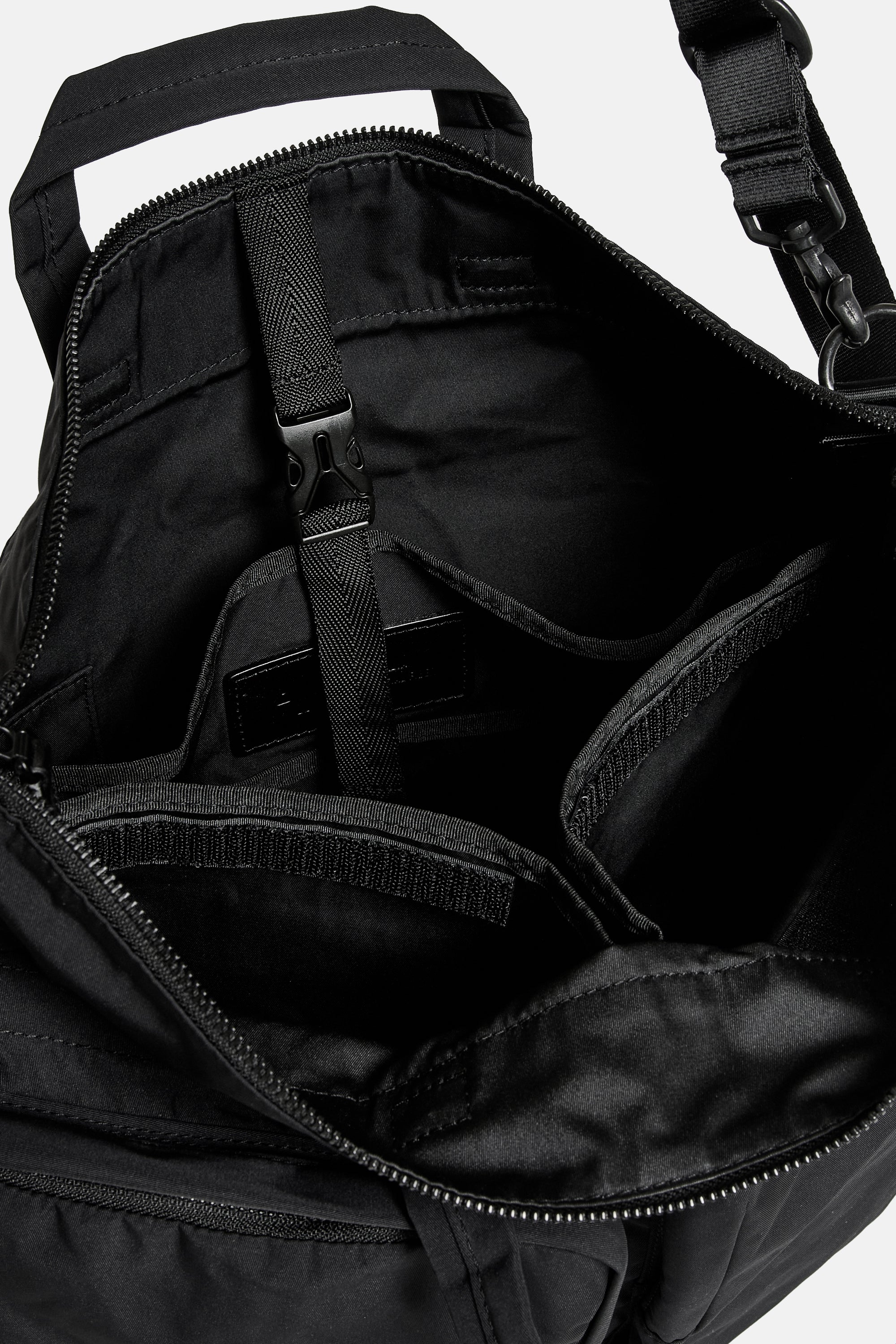 Black Gabardine Helmetbag