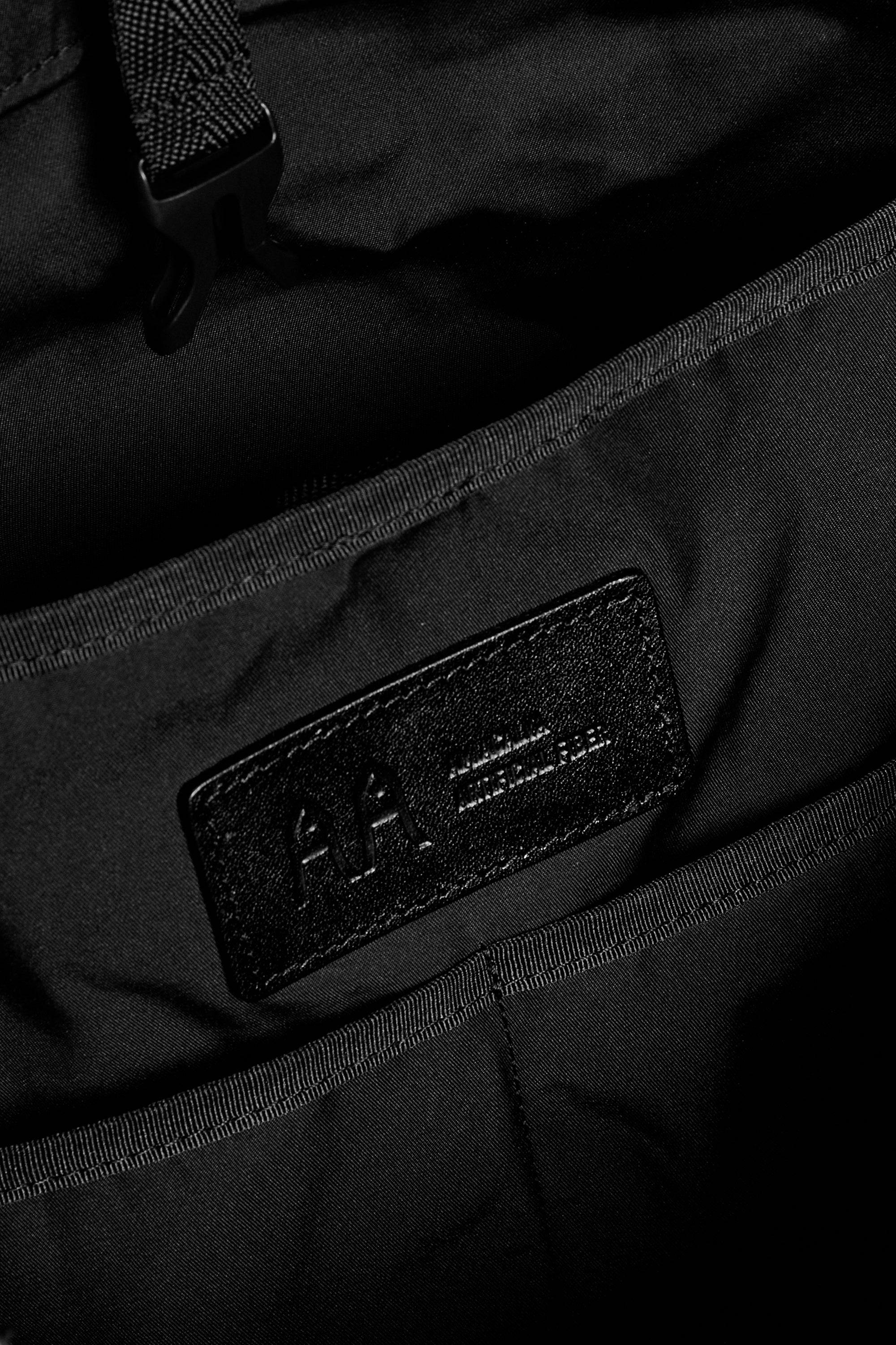 Black Gabardine Helmetbag