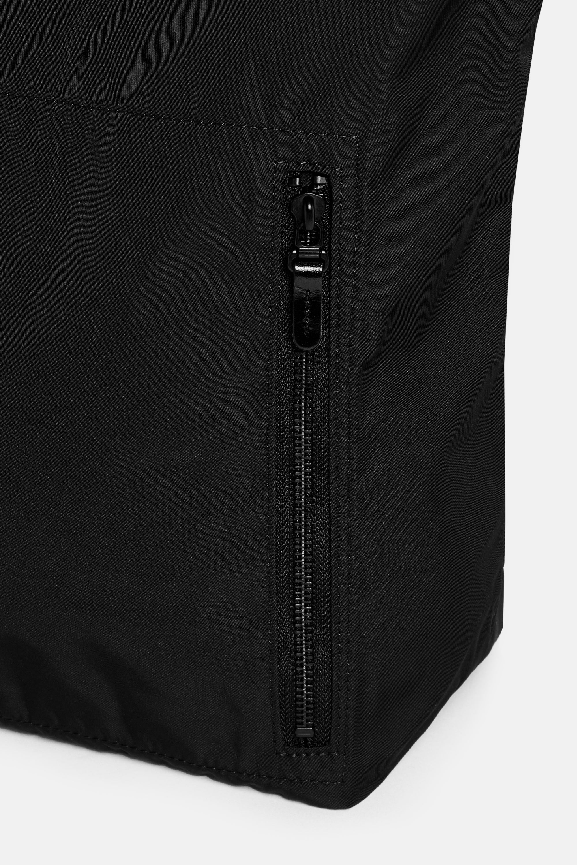Black Gabardine Paperbag