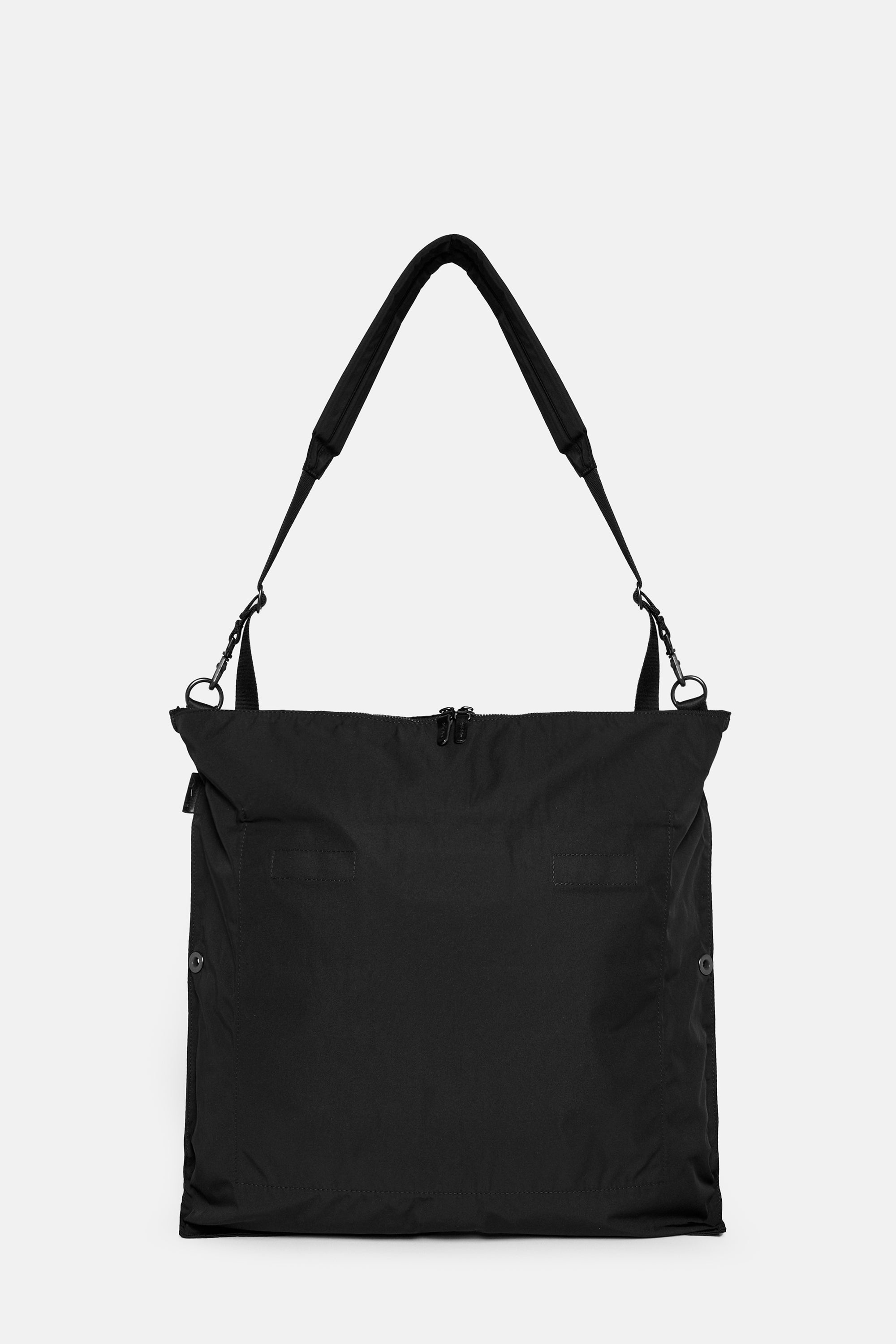 Black Gabardine Flat Shoulder M