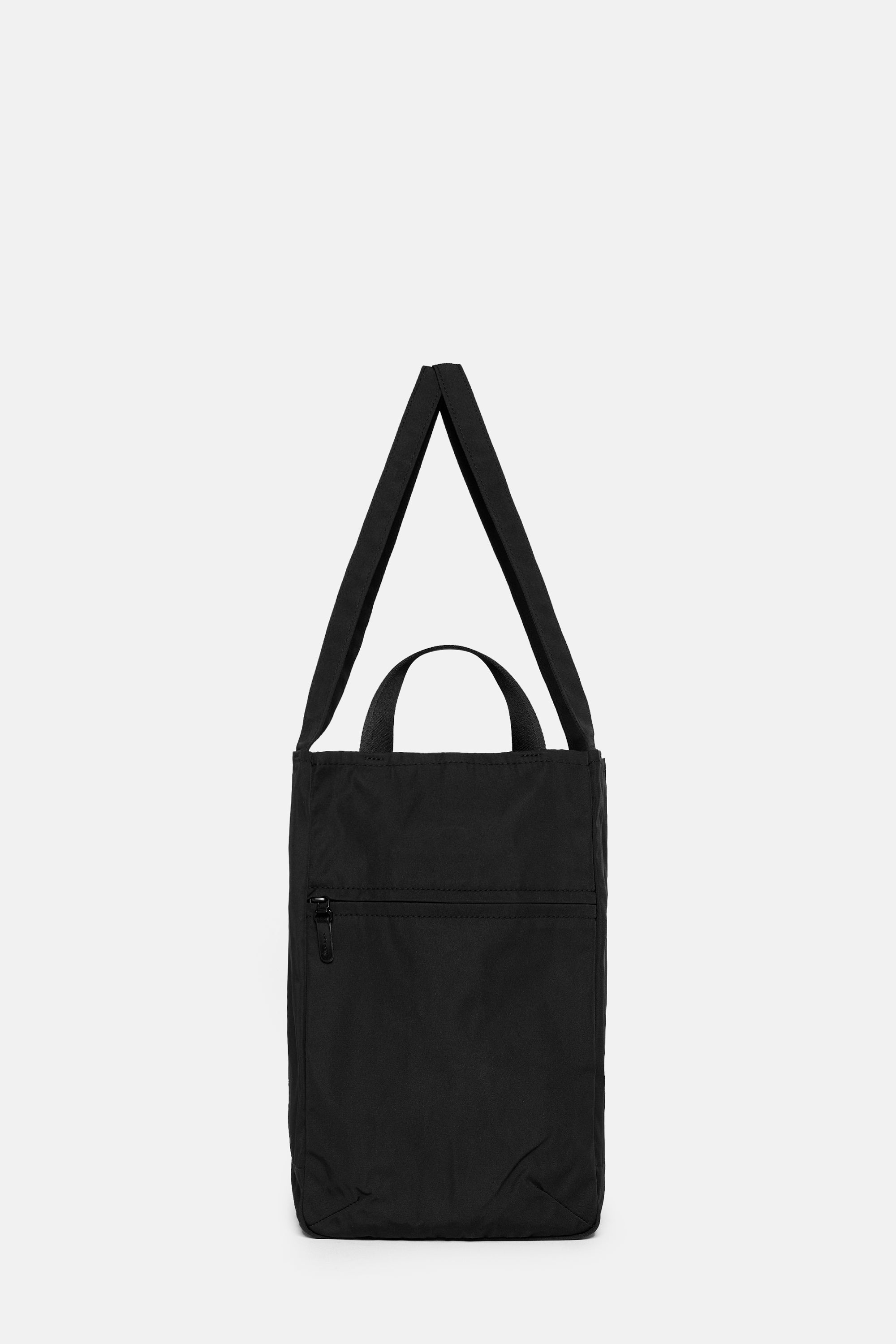 Black Gabardine Zippy Tote M