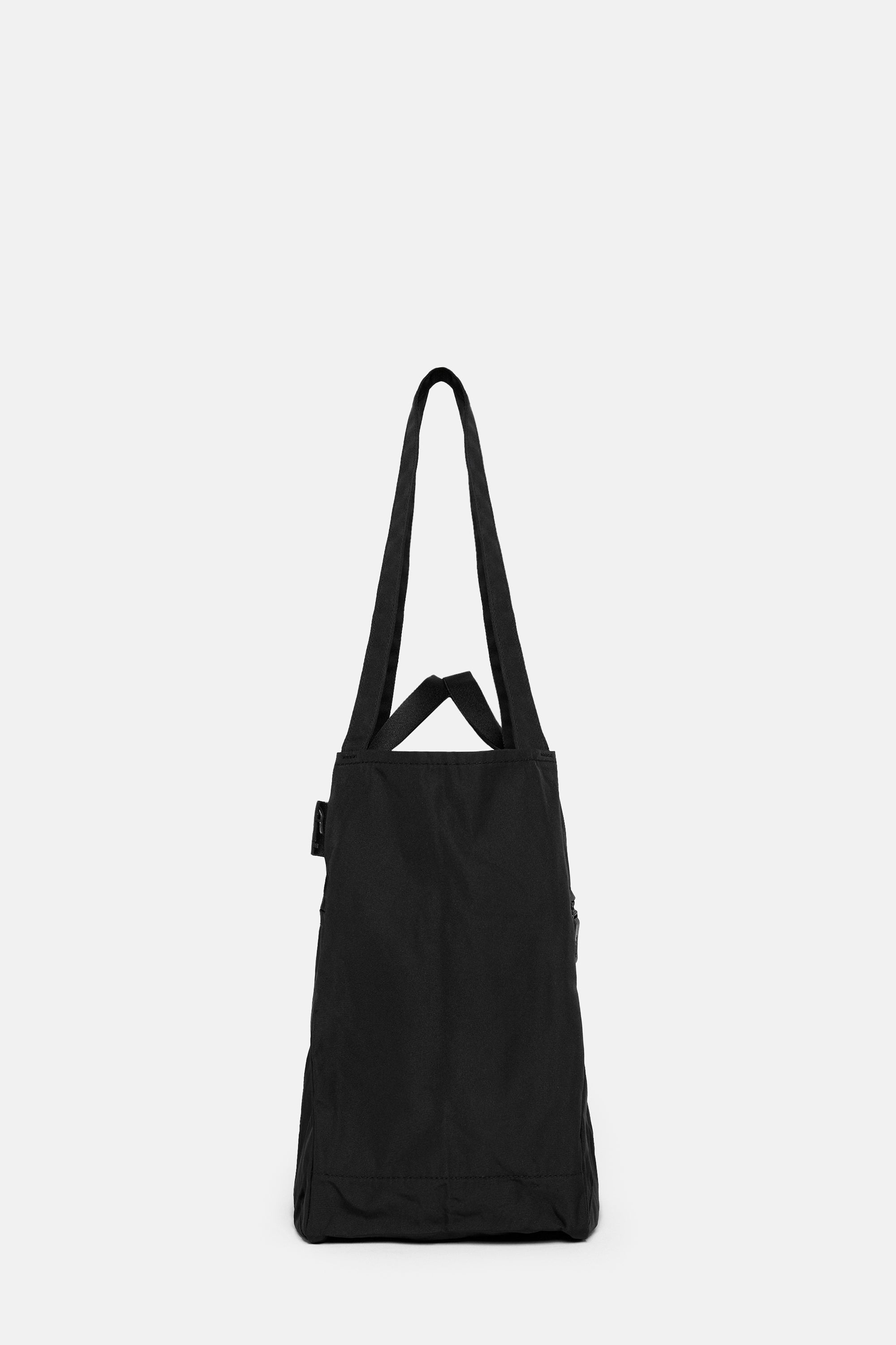 Black Gabardine Zippy Tote M