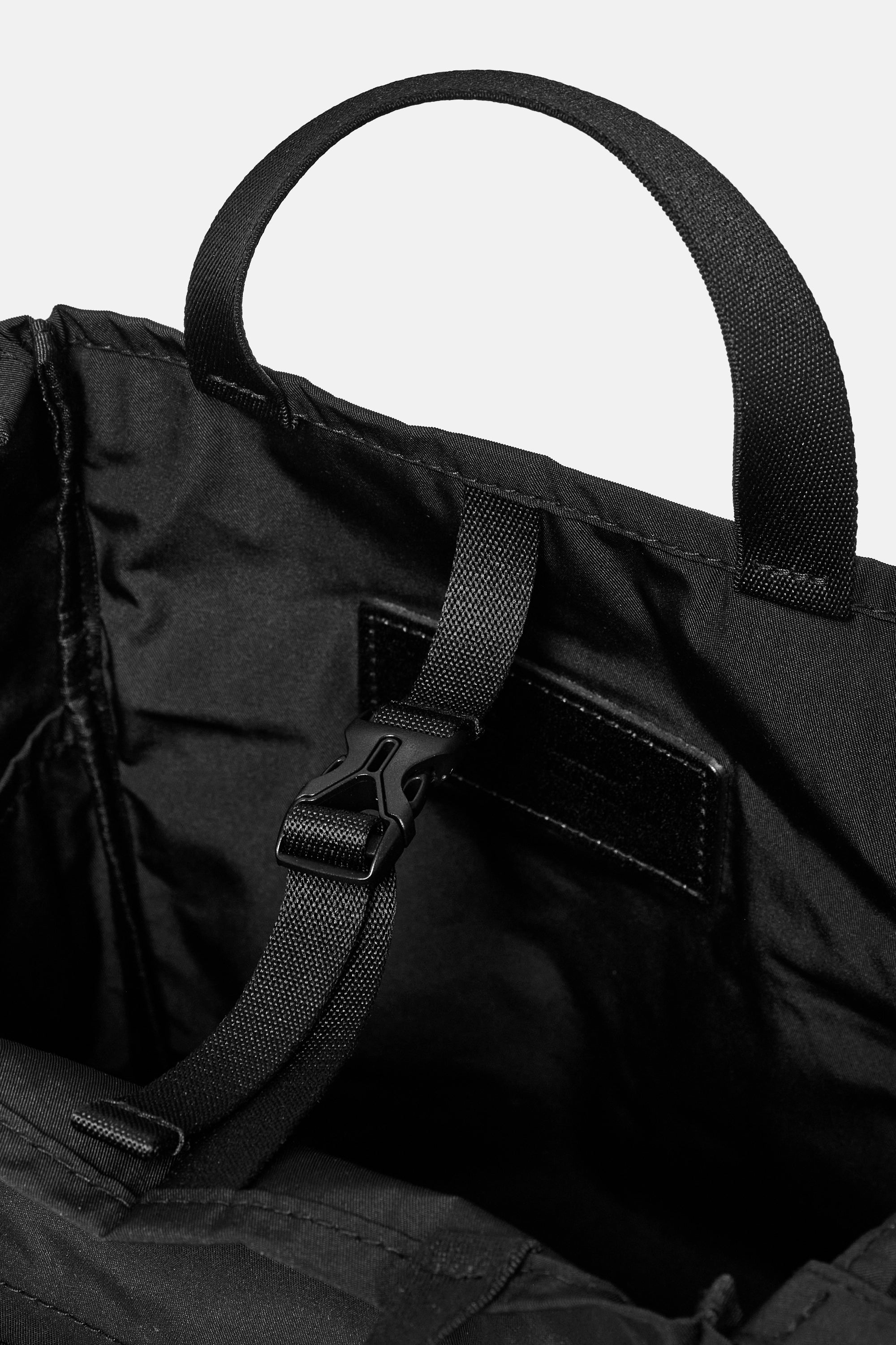Black Gabardine Zippy Tote M