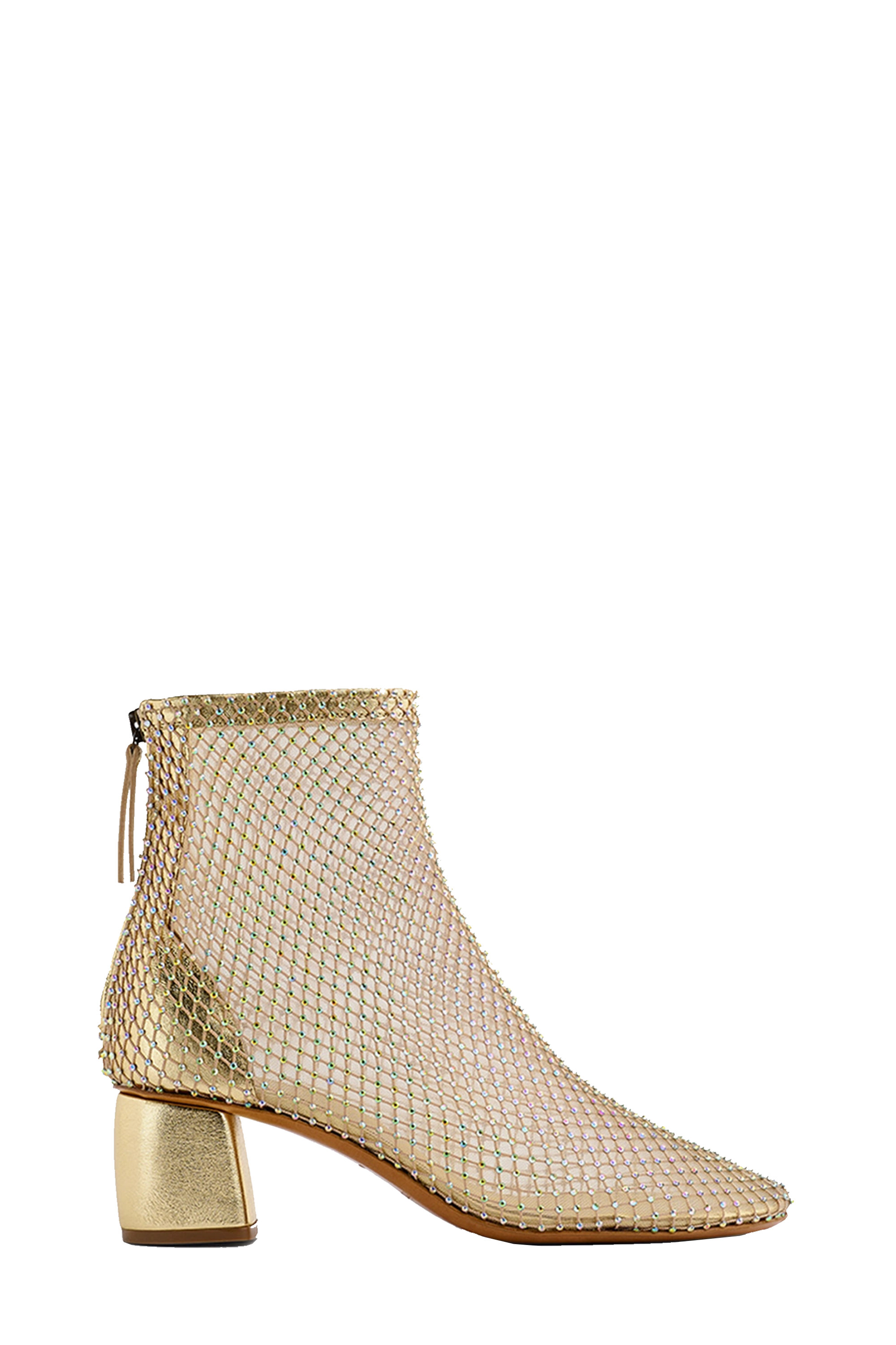 Chic Mesh Ankle Boot With Diamanté