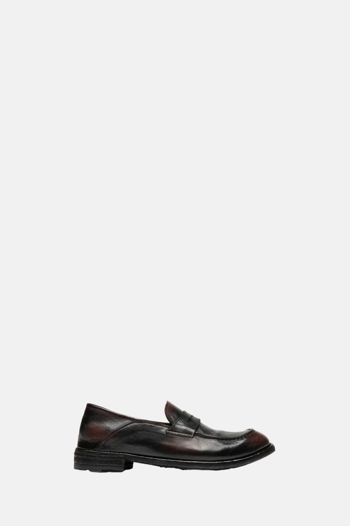 Officine Creative Lexikon 140 Black Leather Penny Loafers