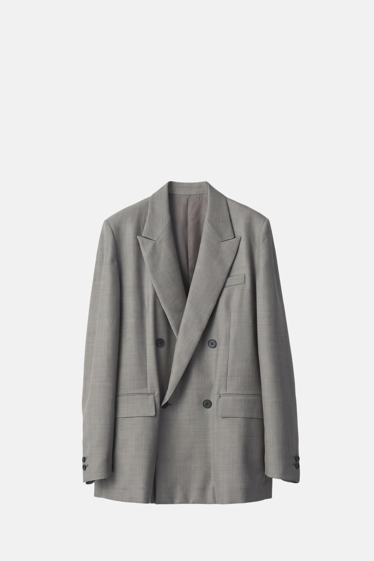 Greige Oversized Double Breasted Jacket