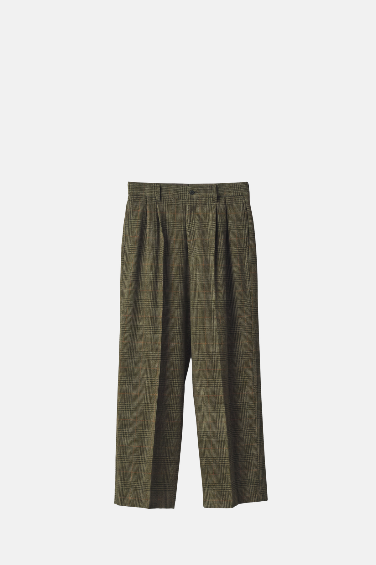 British Tweed Long Wide Trousers