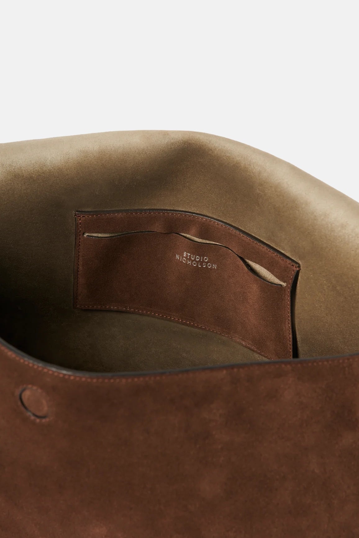 Cocoa Shiboru Suede Bag