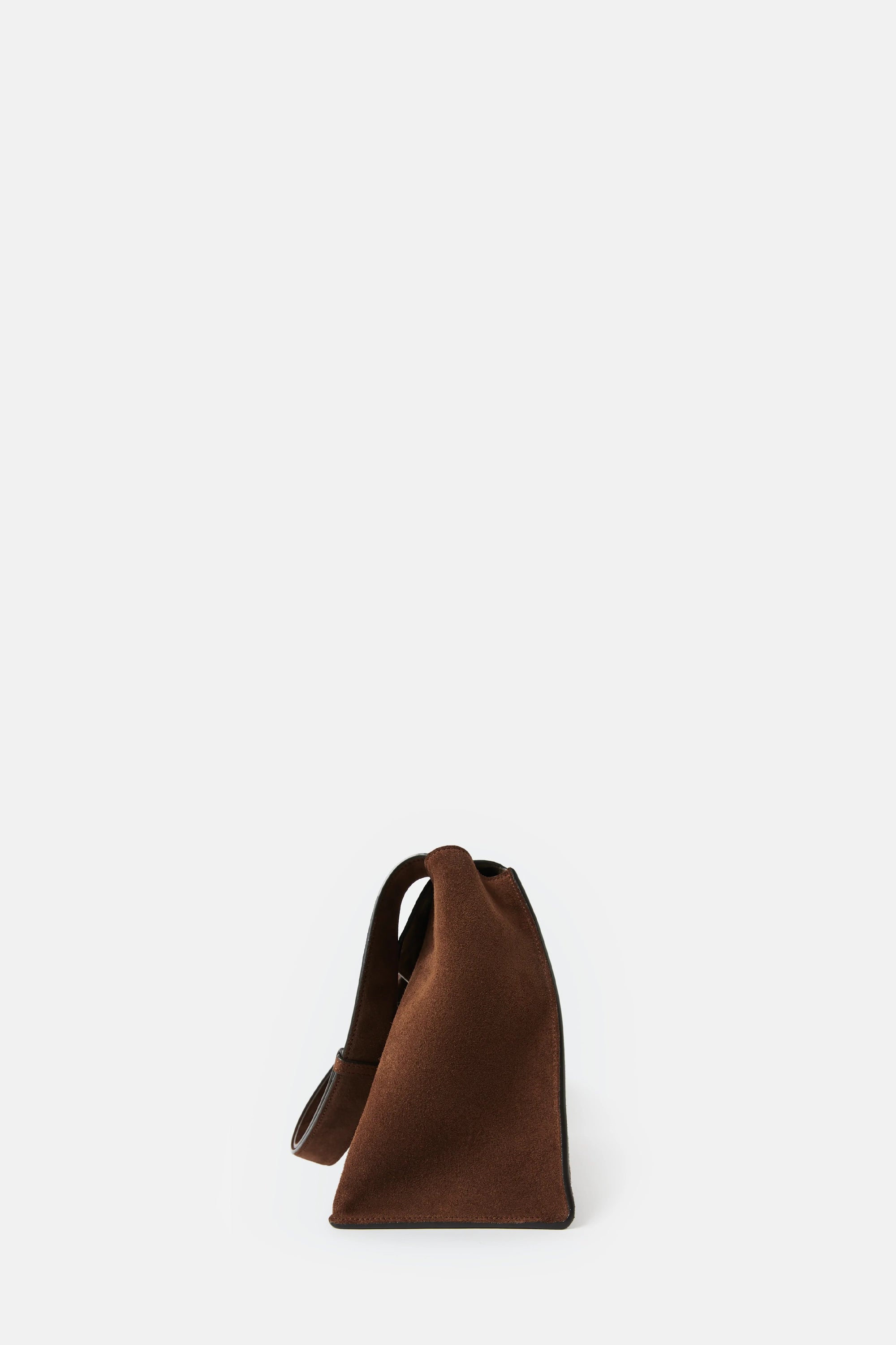 Cocoa Shiboru Suede Bag