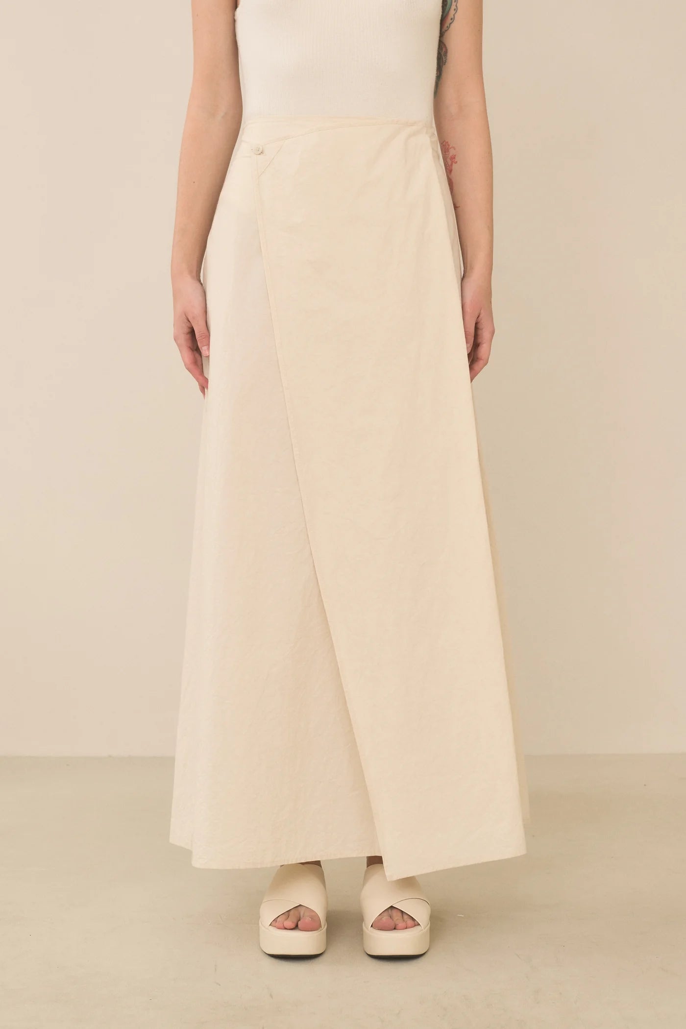Ivory Panel Skirt