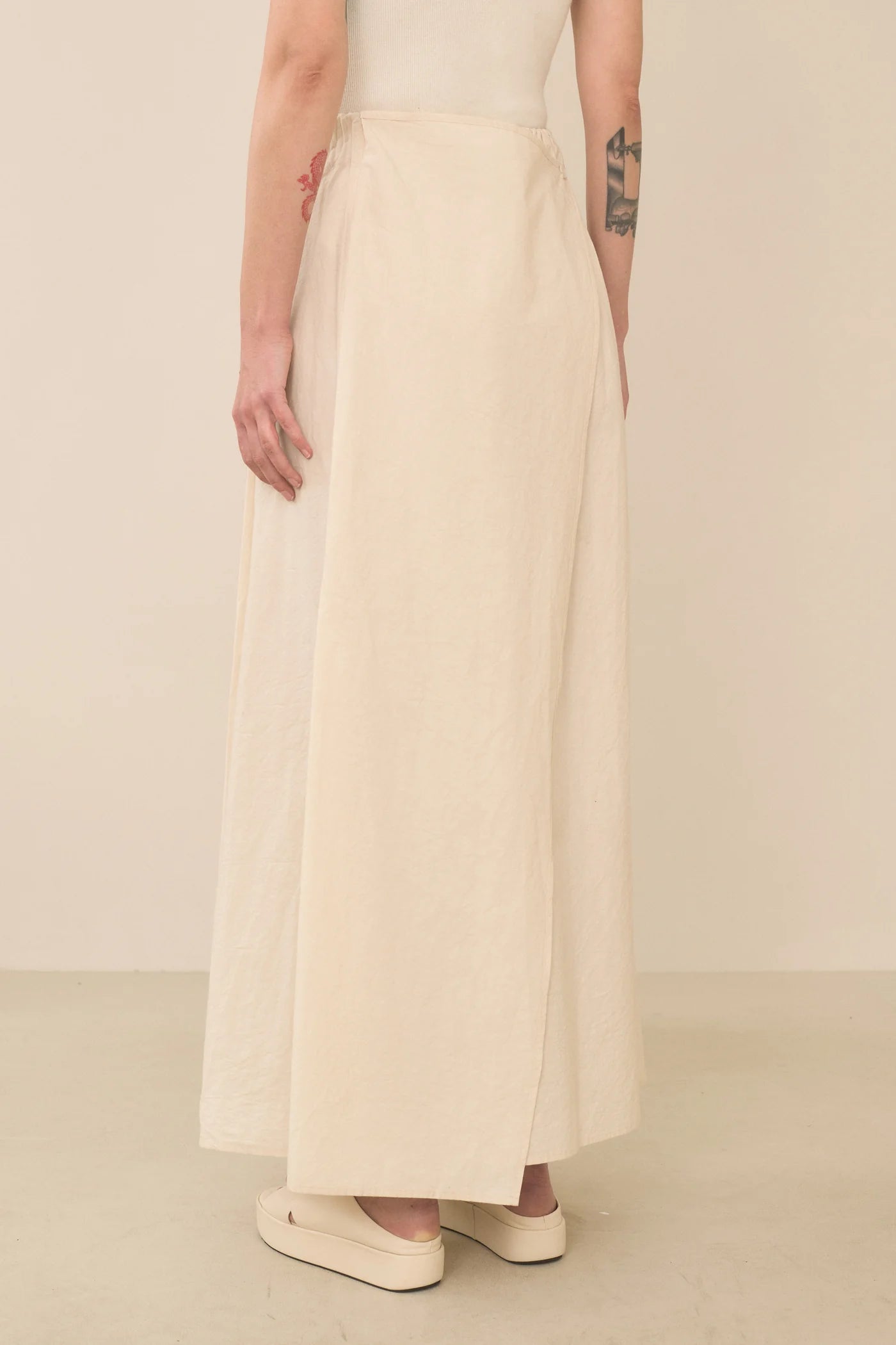 Ivory Panel Skirt