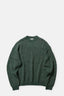 Green Wool Alpaca Crewneck Sweater
