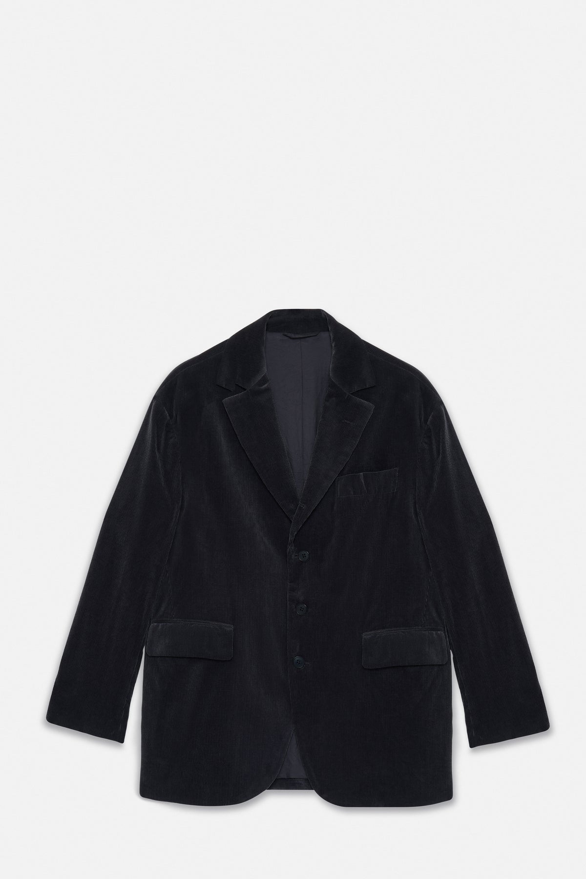 Cotton Corduroy 4B Navy Jacket