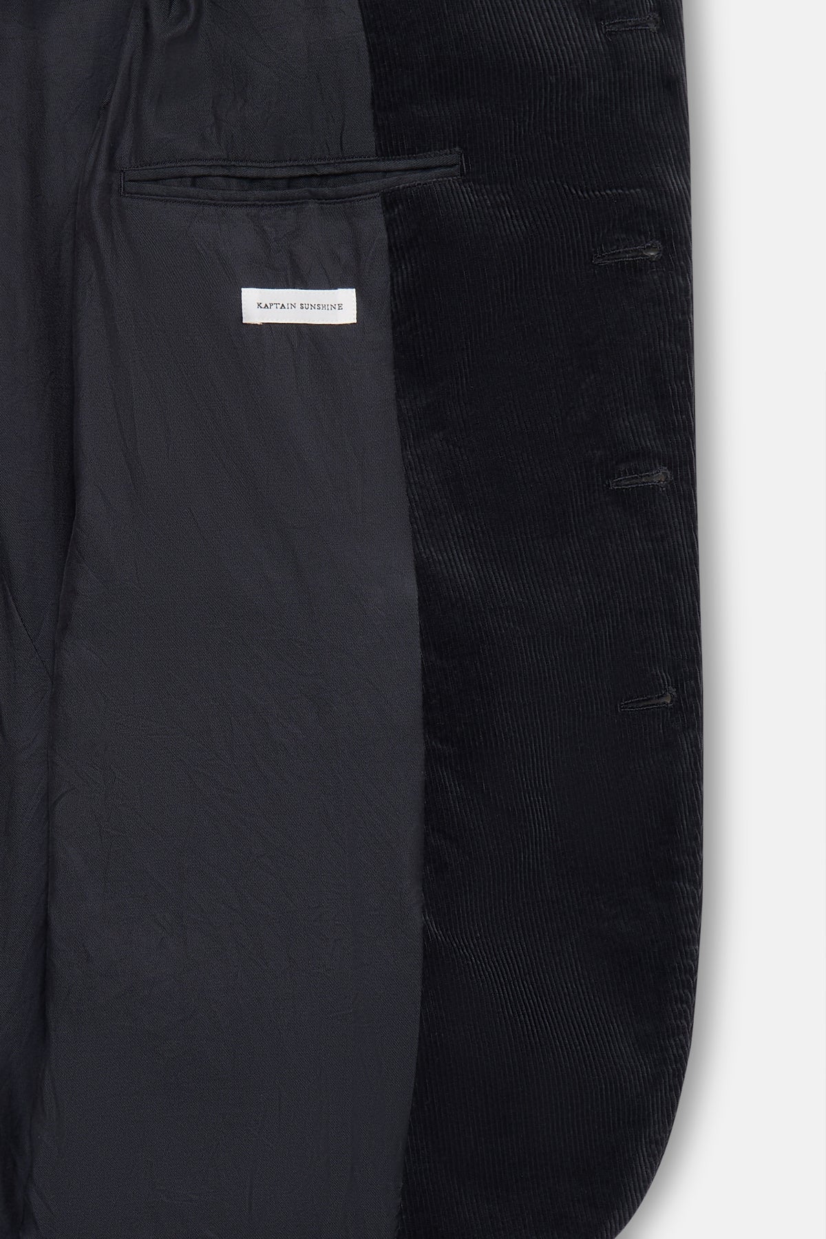 Cotton Corduroy 4B Navy Jacket
