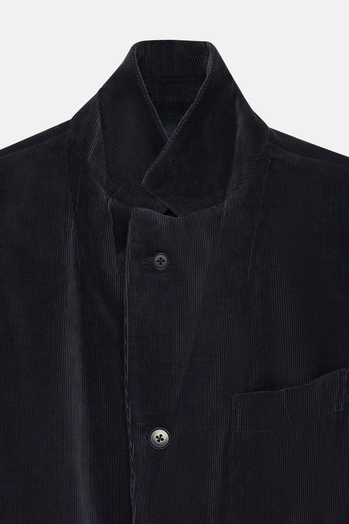 Cotton Corduroy 4B Navy Jacket