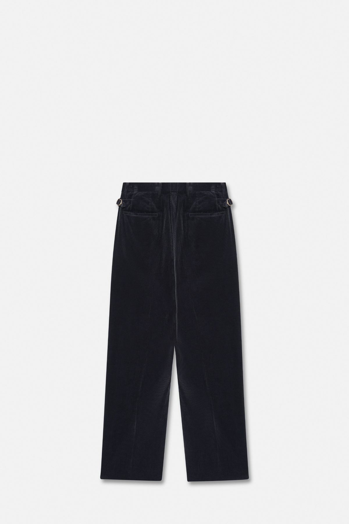 Cotton Corduroy Shoecut Navy Slacks