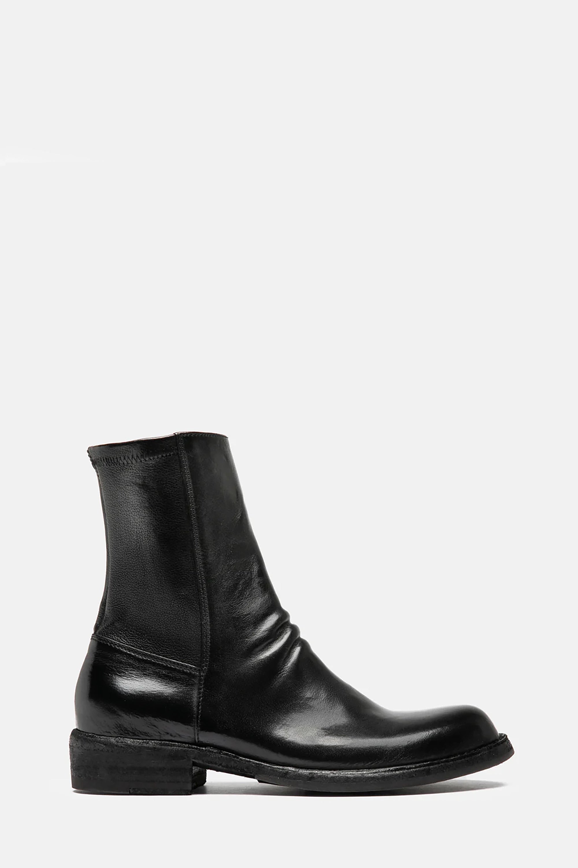 Black Leather Legrand Zipped Boots