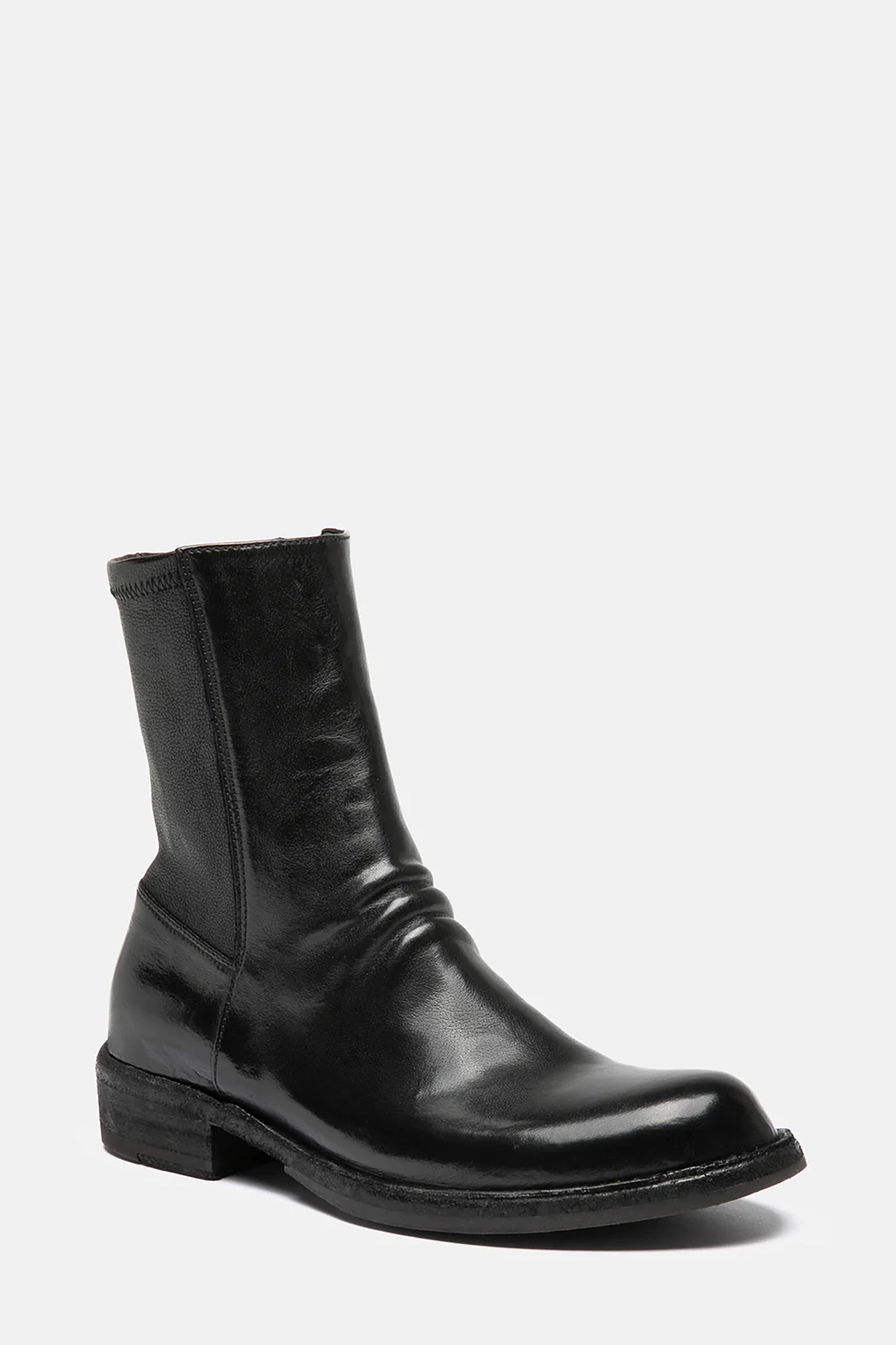 Black Leather Legrand Zipped Boots