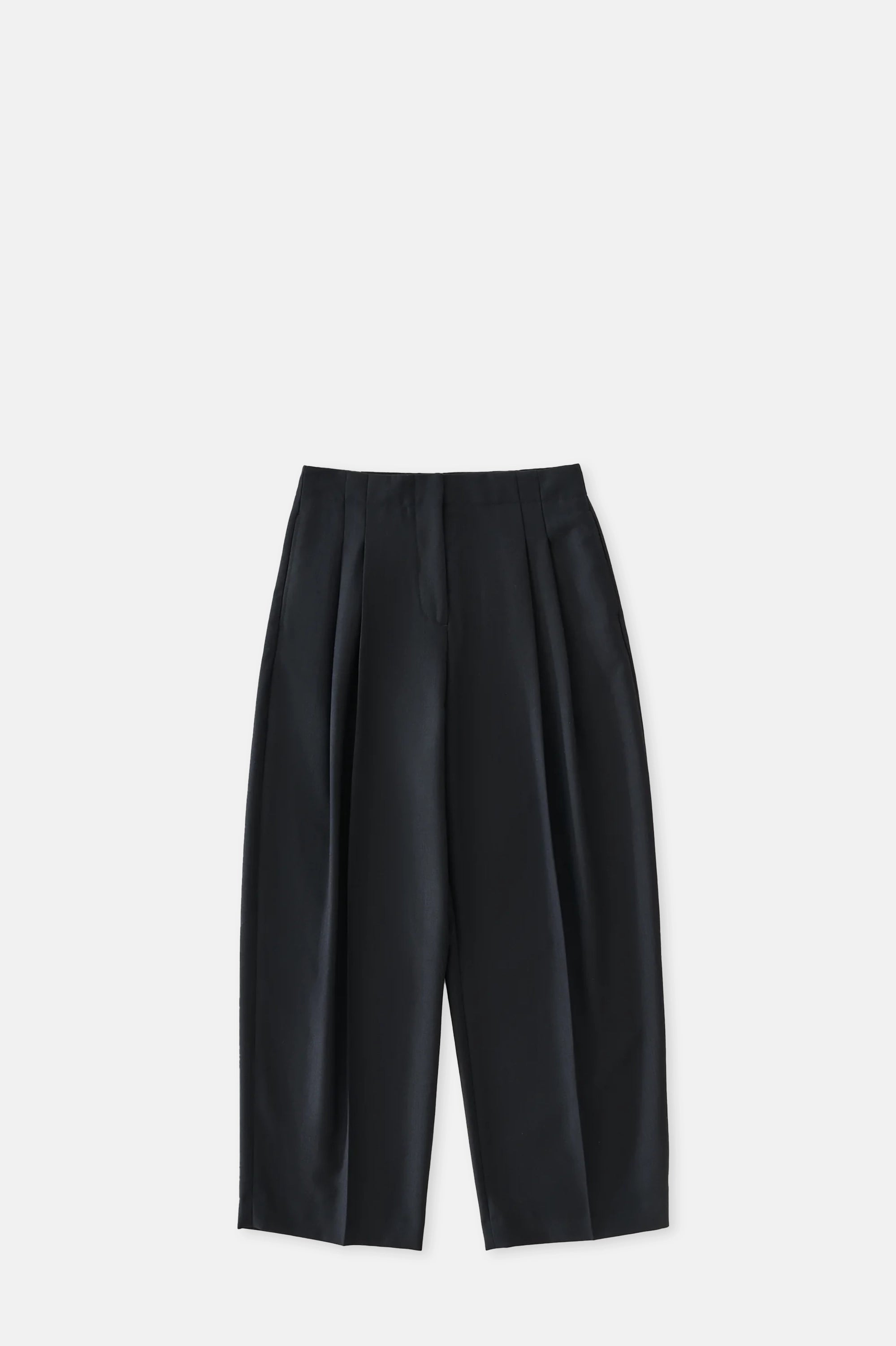 Darkest Navy Lira Double Pleat Pant